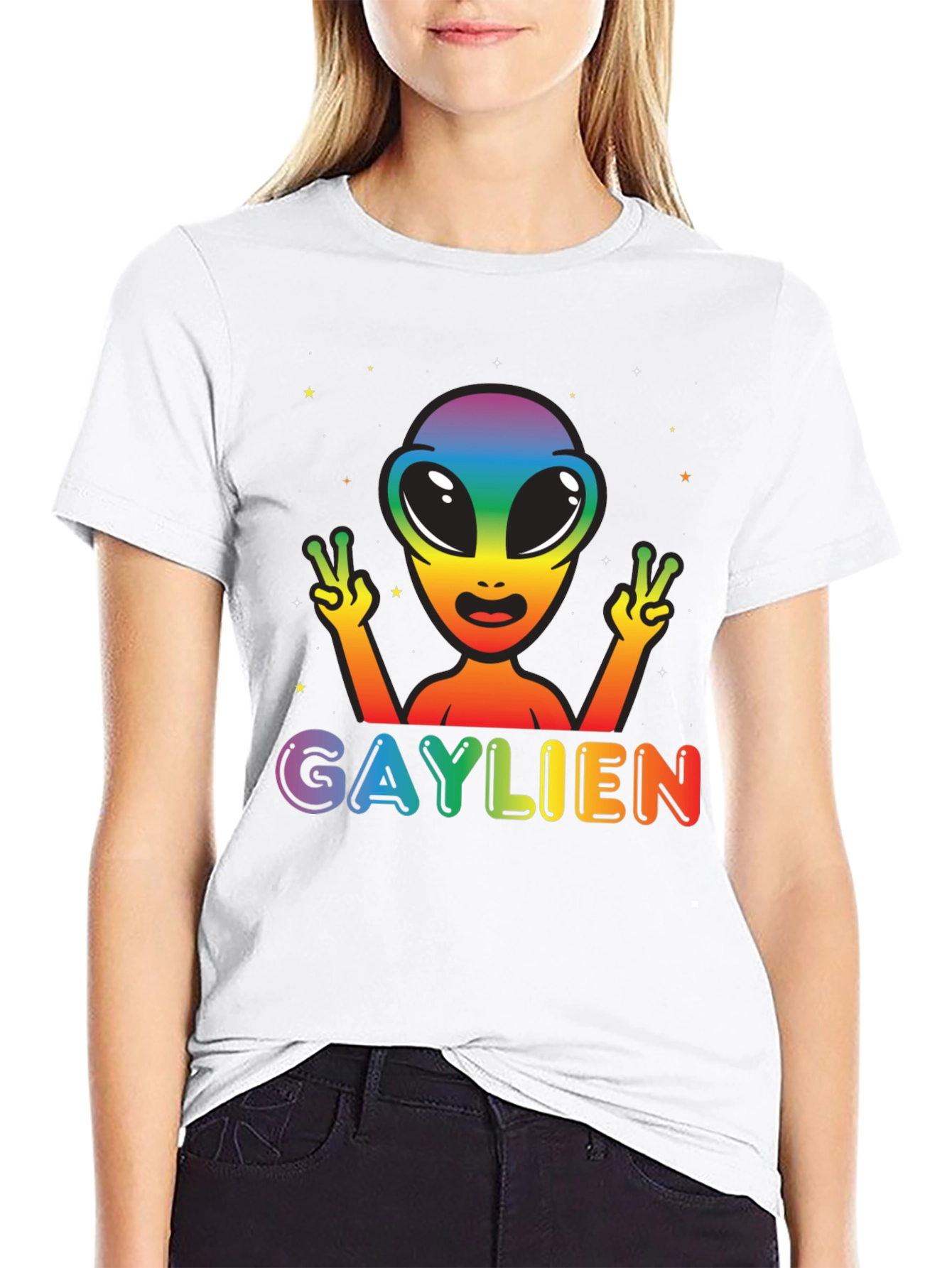 Gaylien Rainbow Pride T-Shirt
