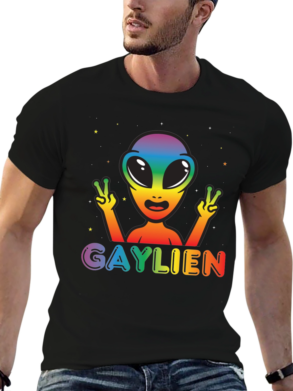 Gaylien Rainbow Pride T-Shirt