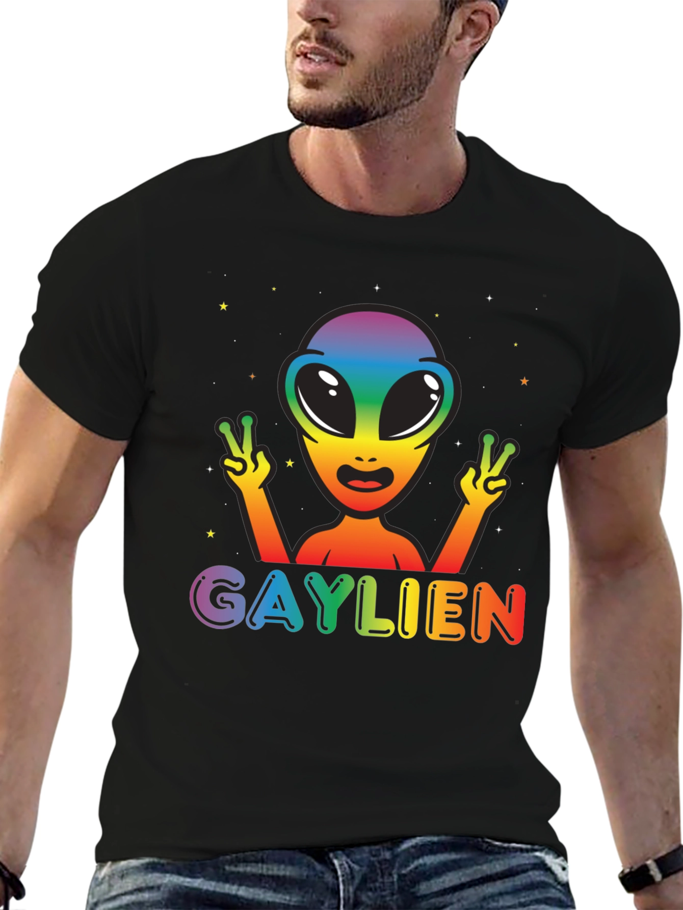 Gaylien Rainbow Pride T-Shirt