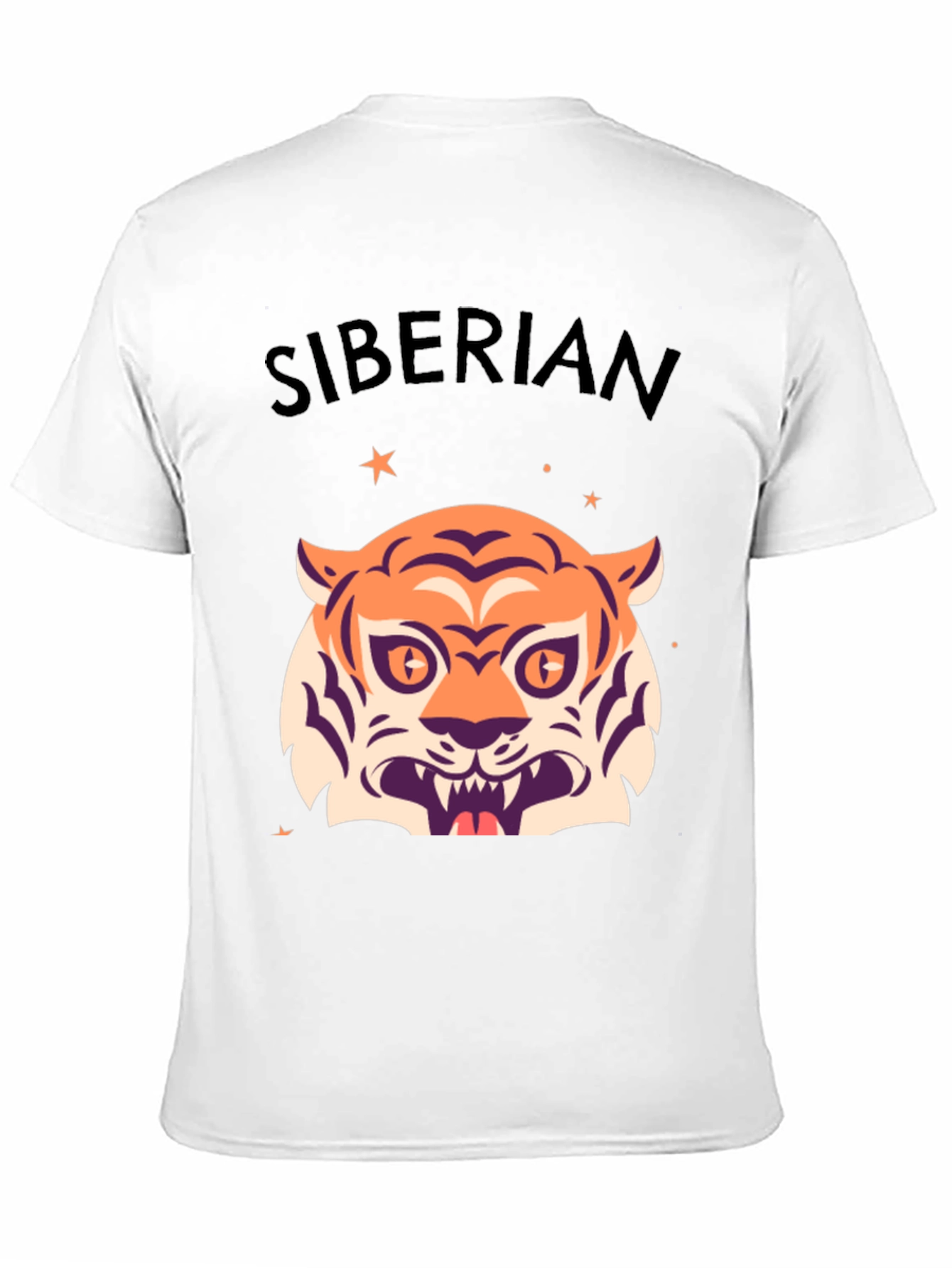 Siberian Tiger Graphic Tee - Stylish Black T-Shirt