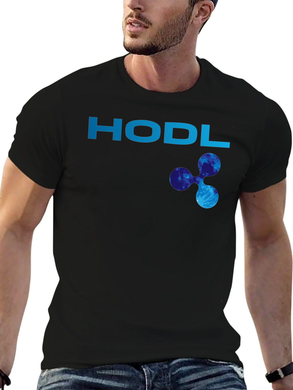 HODL XRP Cryptocurrency Black T-Shirt