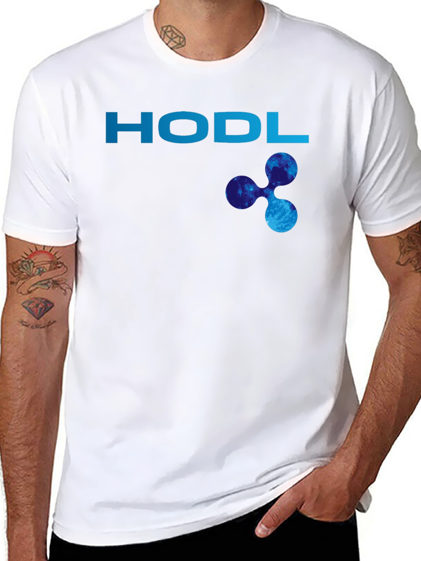 HODL XRP Cryptocurrency Black T-Shirt
