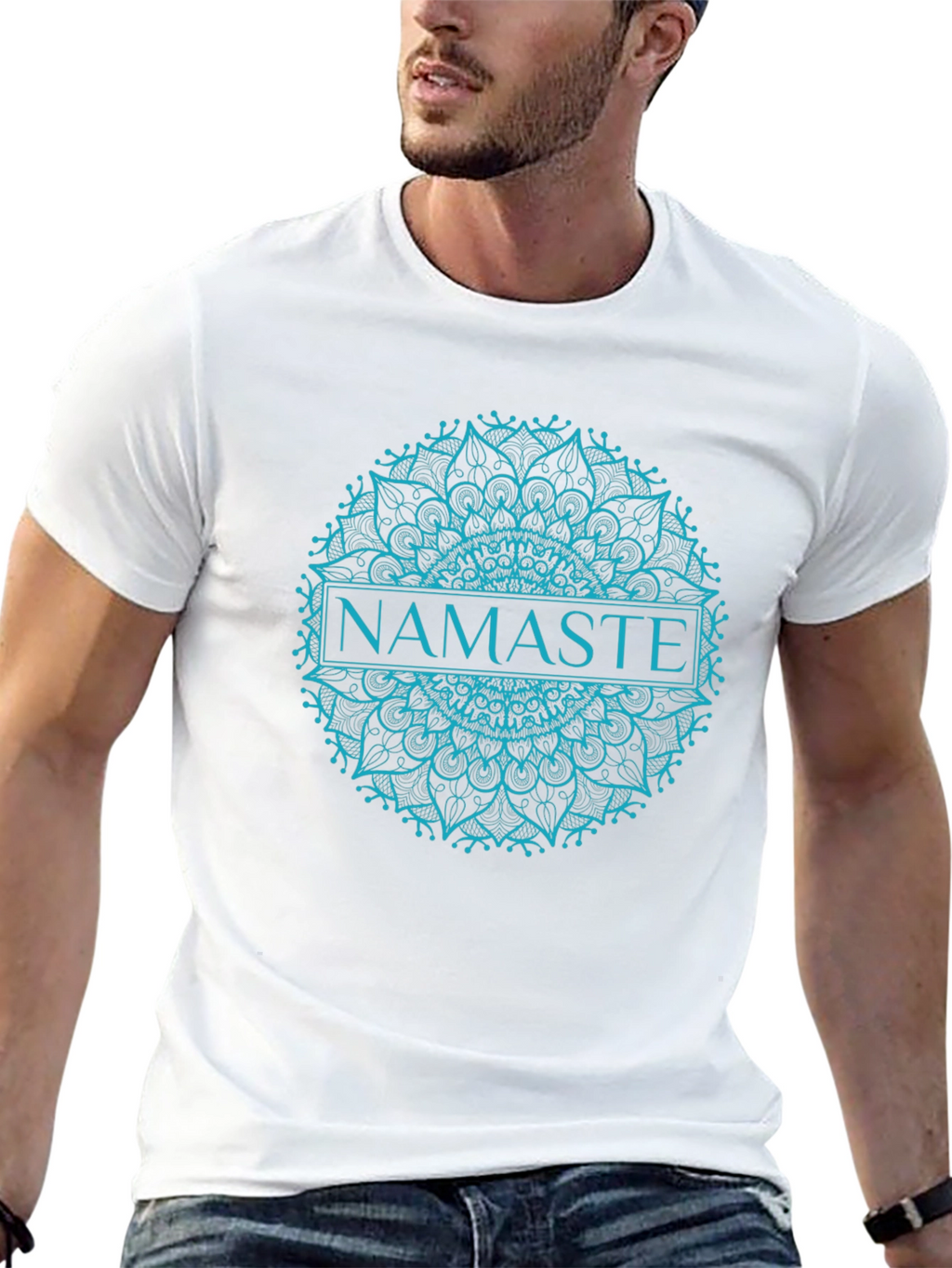 Namaste Mandala T-Shirt - Stylish and Comfortable