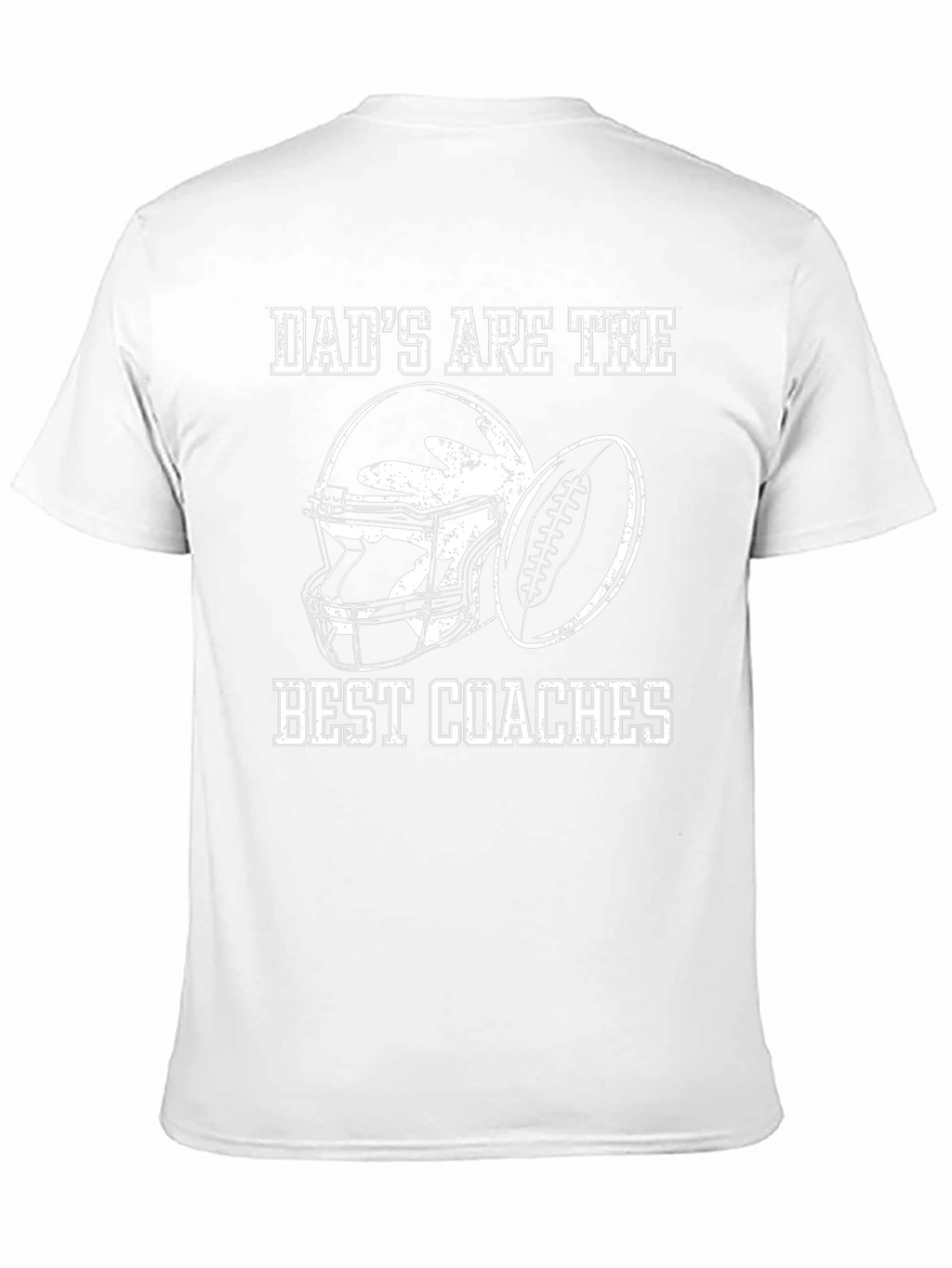 Dads Best Coaches Football Graphic T-Shirt