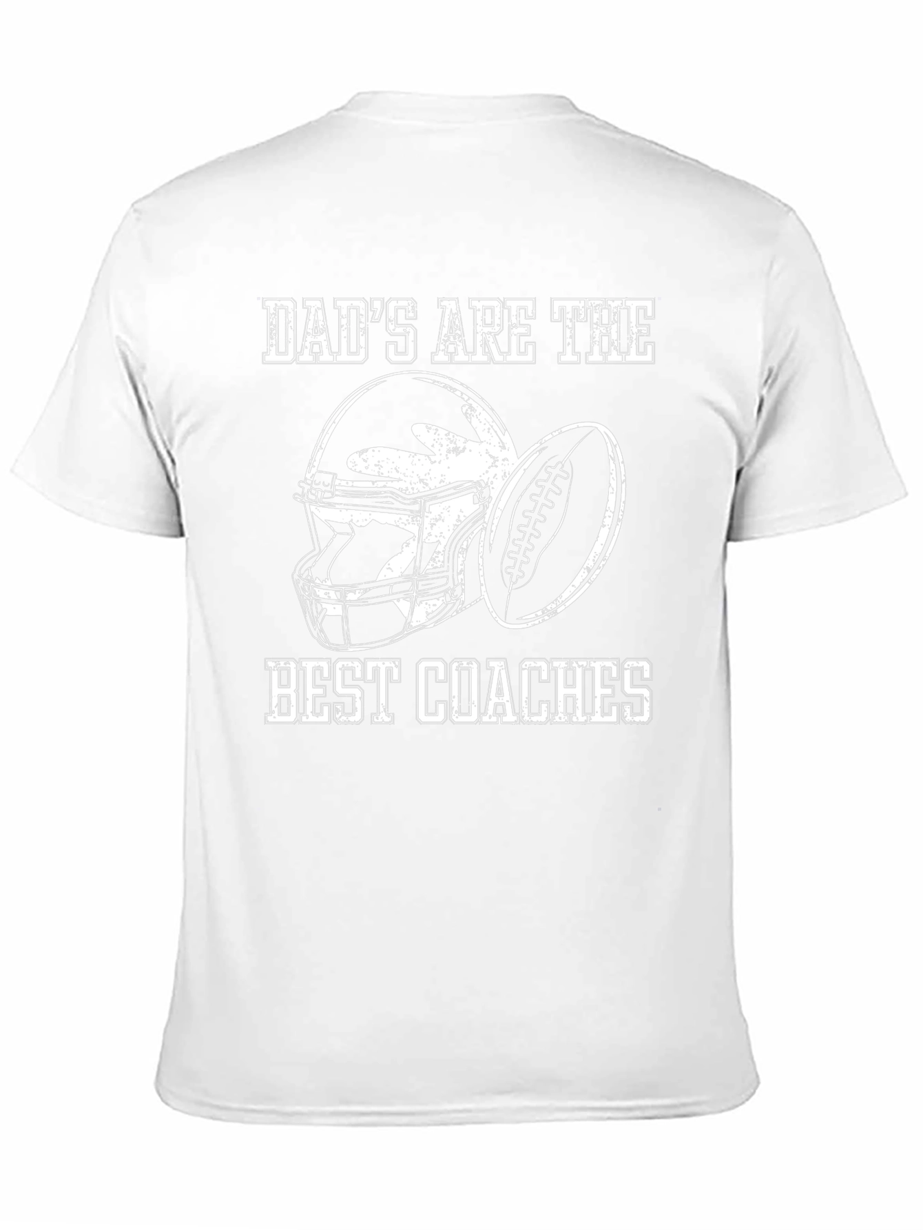 Dads Best Coaches Football Graphic T-Shirt