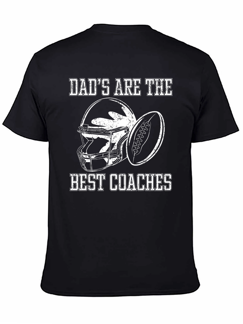 Dads Best Coaches Football Graphic T-Shirt