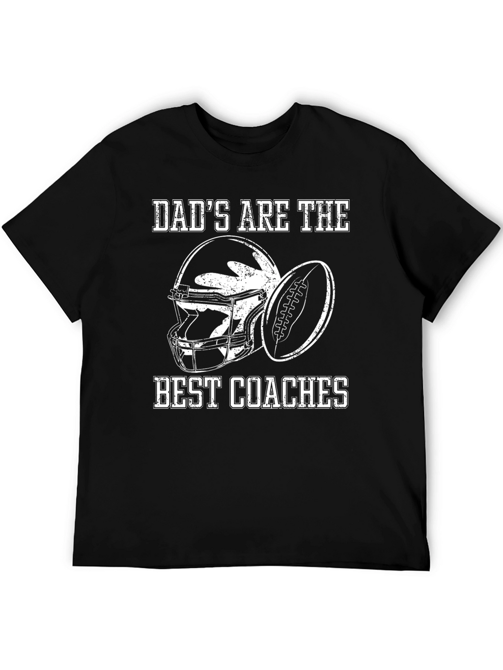 Dads Best Coaches Football Graphic T-Shirt