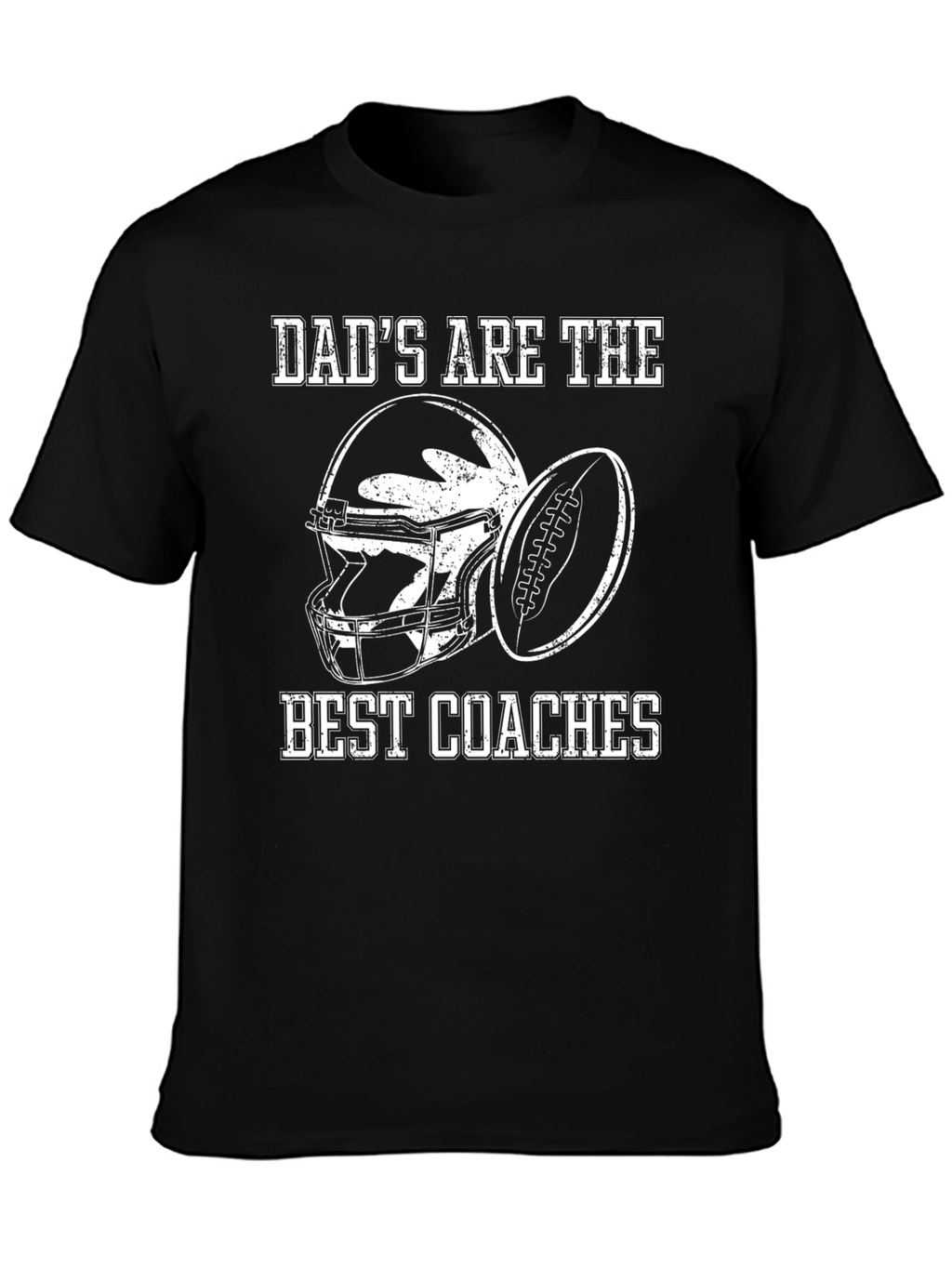 Dads Best Coaches Football Graphic T-Shirt