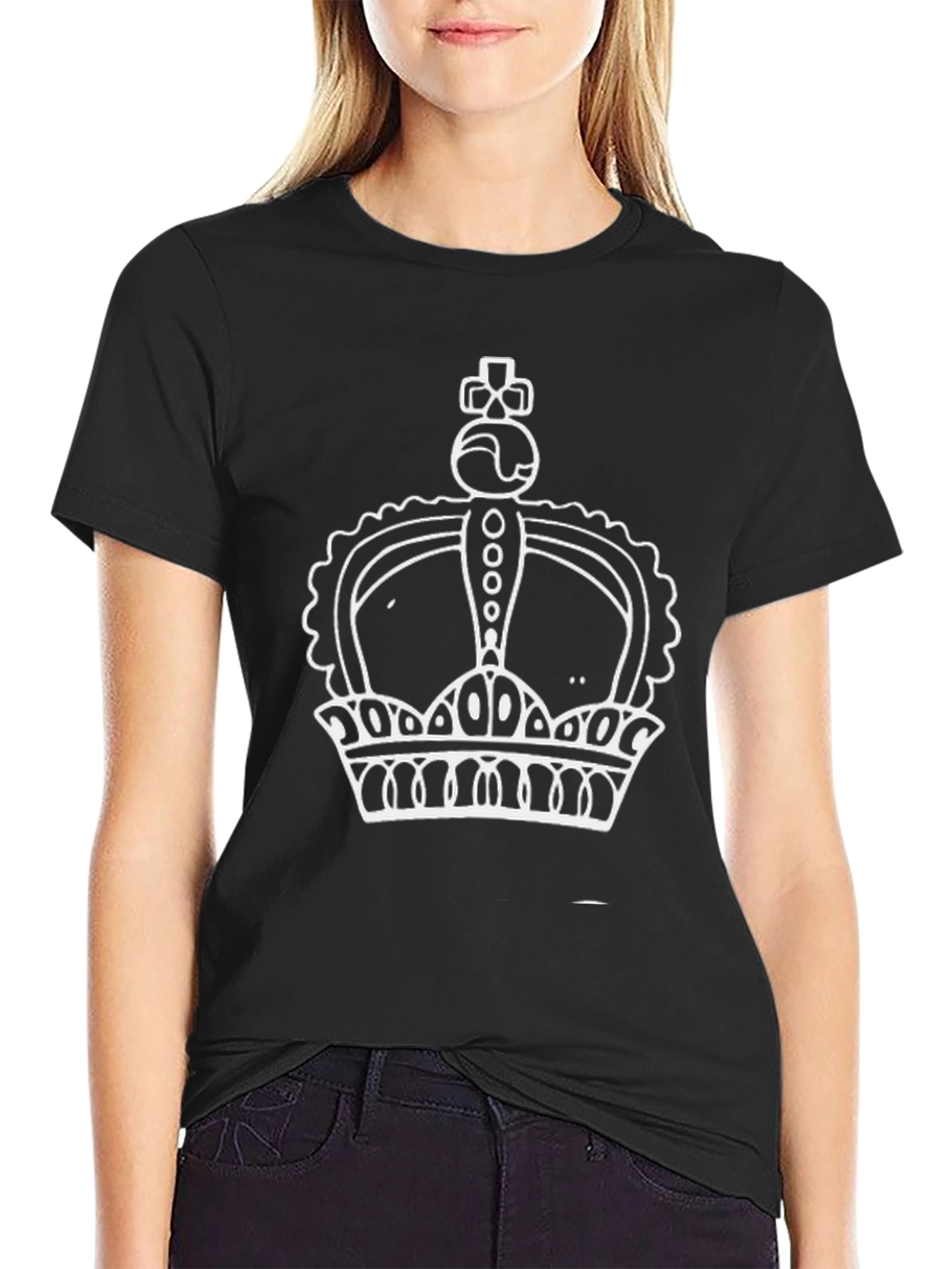 Crown Graphic Tee - Black T-Shirt