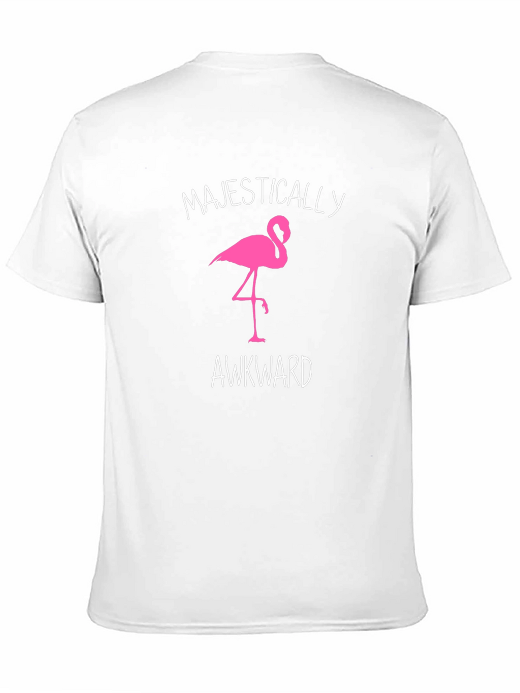 Majestically Awkward Flamingo Graphic Tee - Black