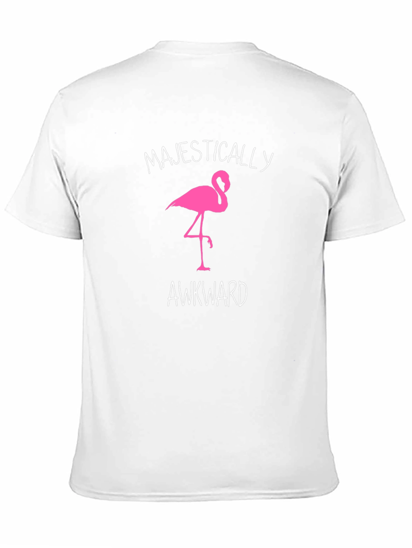Majestically Awkward Flamingo Graphic Tee - Black
