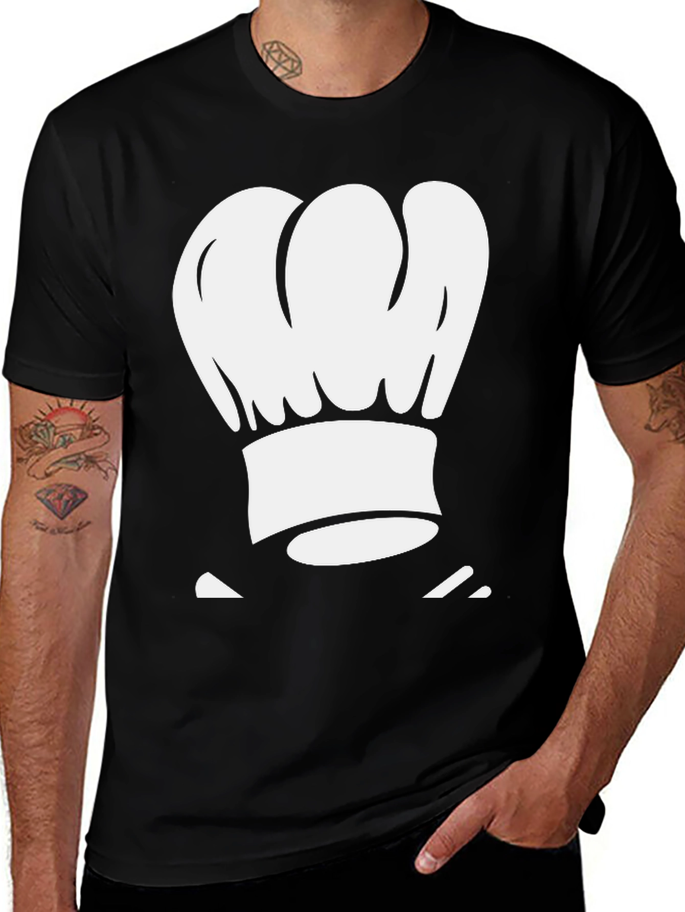 Chef Hat Graphic Tee - Culinary Humor T-Shirt