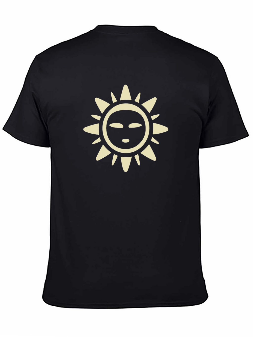 Sun Graphic Tee - Casual Black T-Shirt