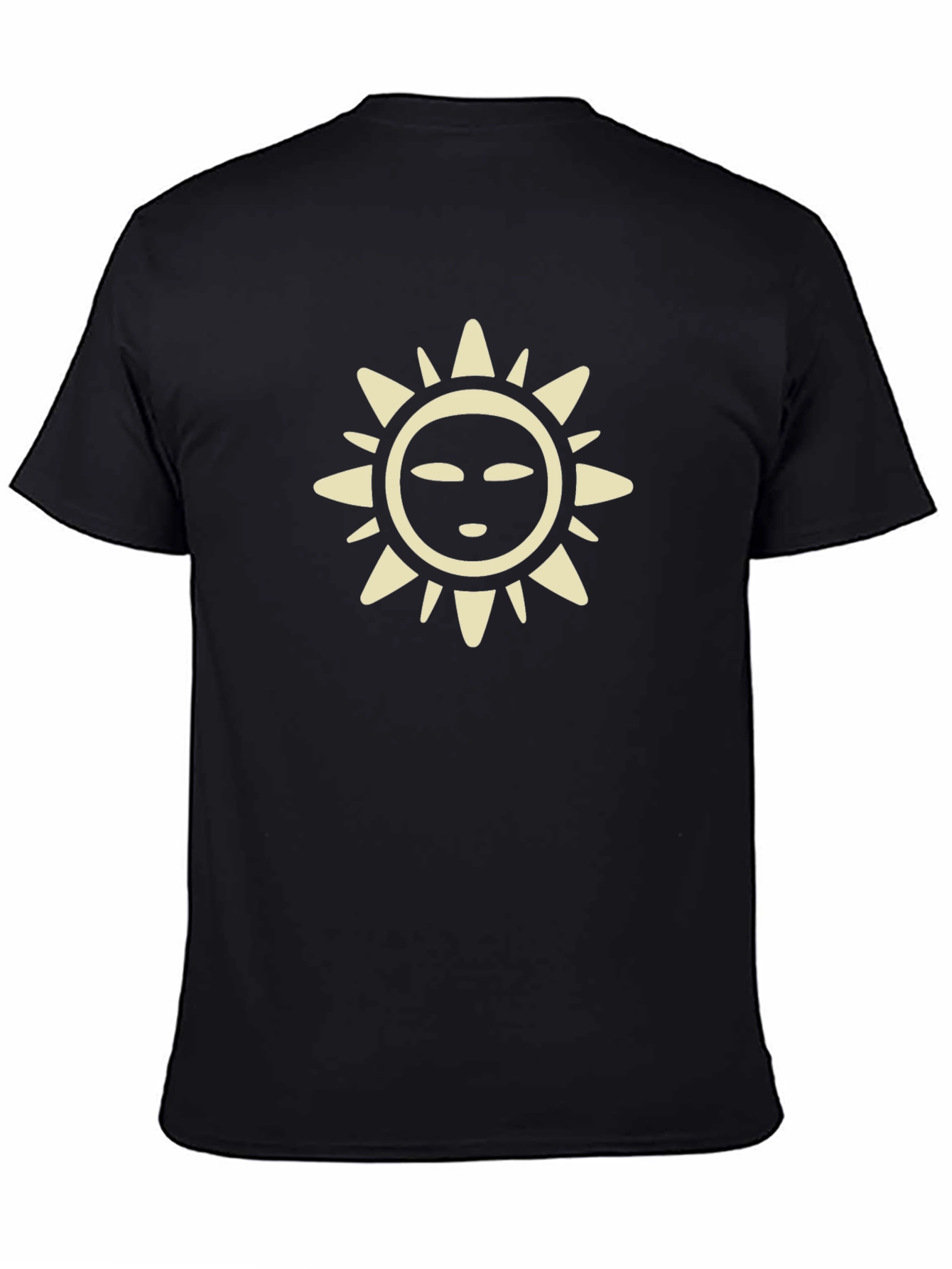 Sun Graphic Tee - Casual Black T-Shirt