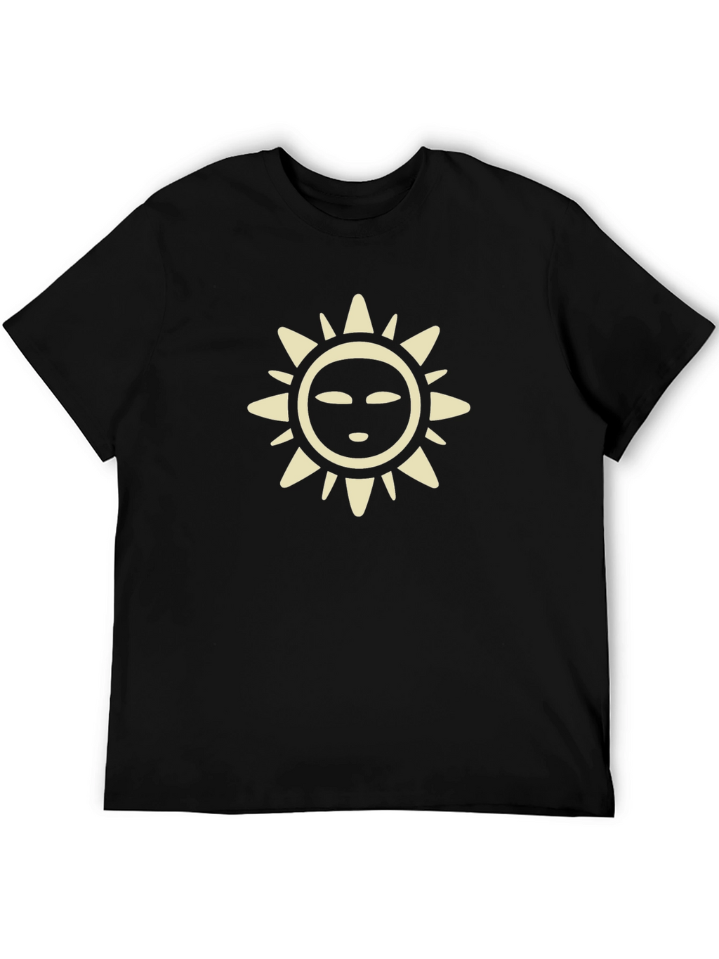 Sun Graphic Tee - Casual Black T-Shirt