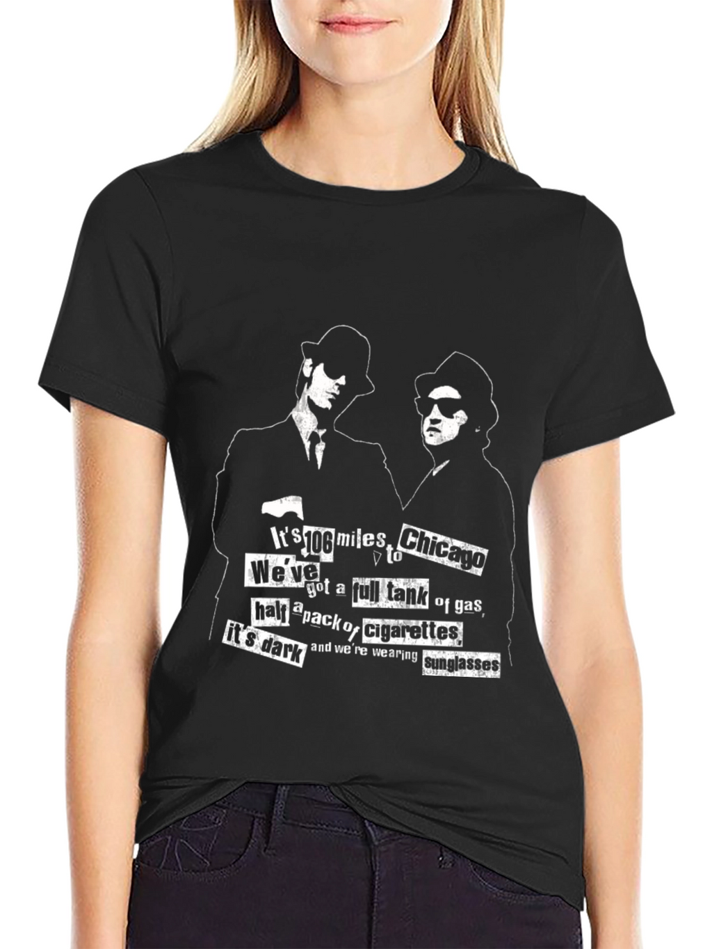 Blues Brothers T-Shirt - 106 Miles to Chicago