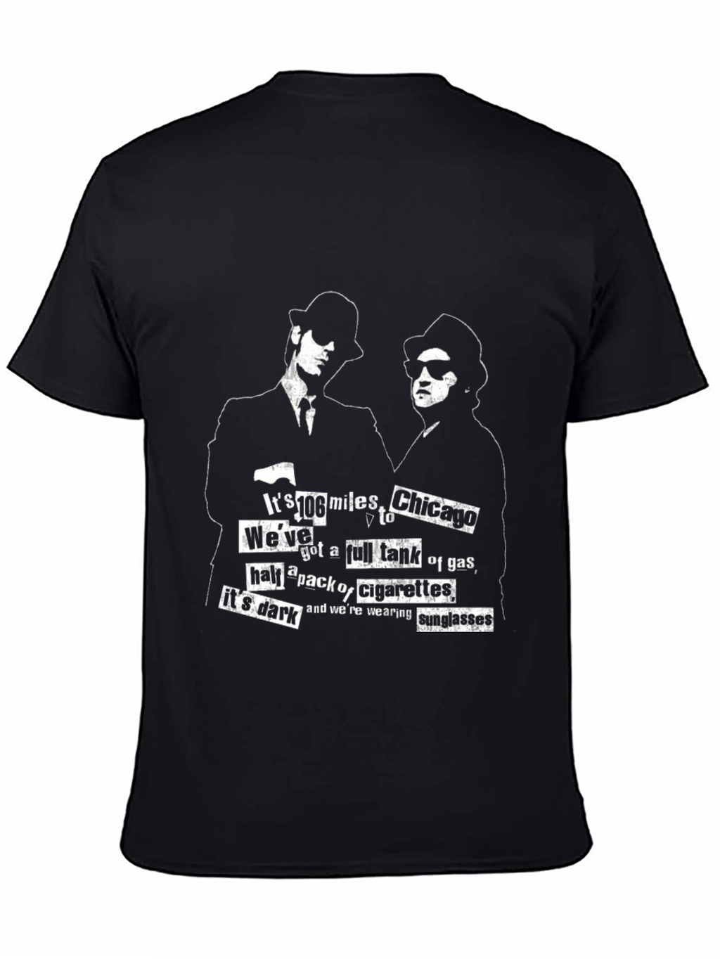 Blues Brothers T-Shirt - 106 Miles to Chicago