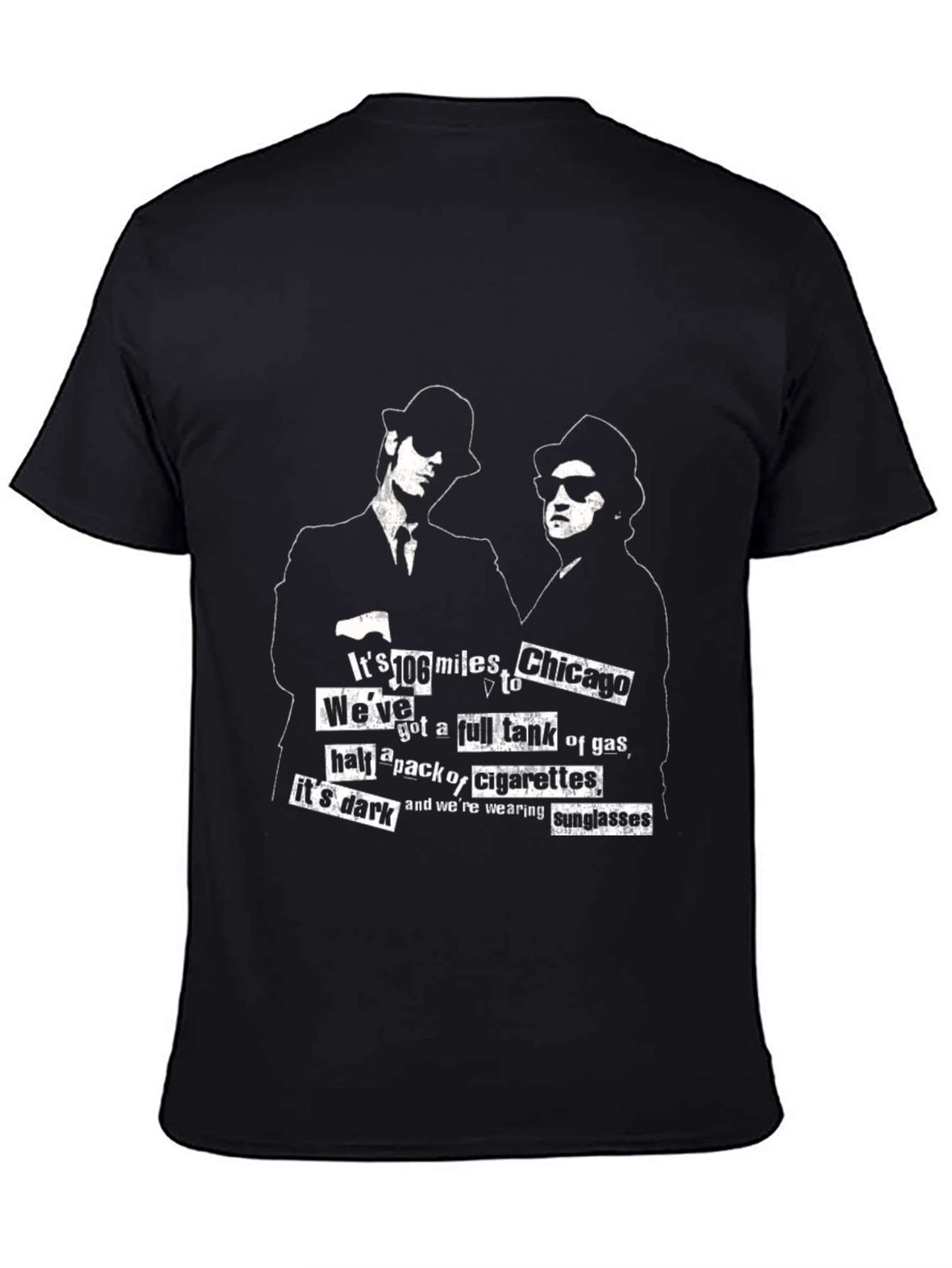 Blues Brothers T-Shirt - 106 Miles to Chicago