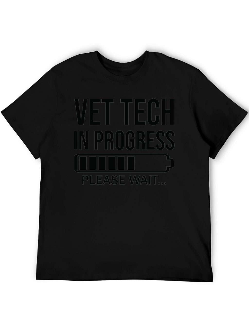 Vet Tech in Progress Black T-Shirt