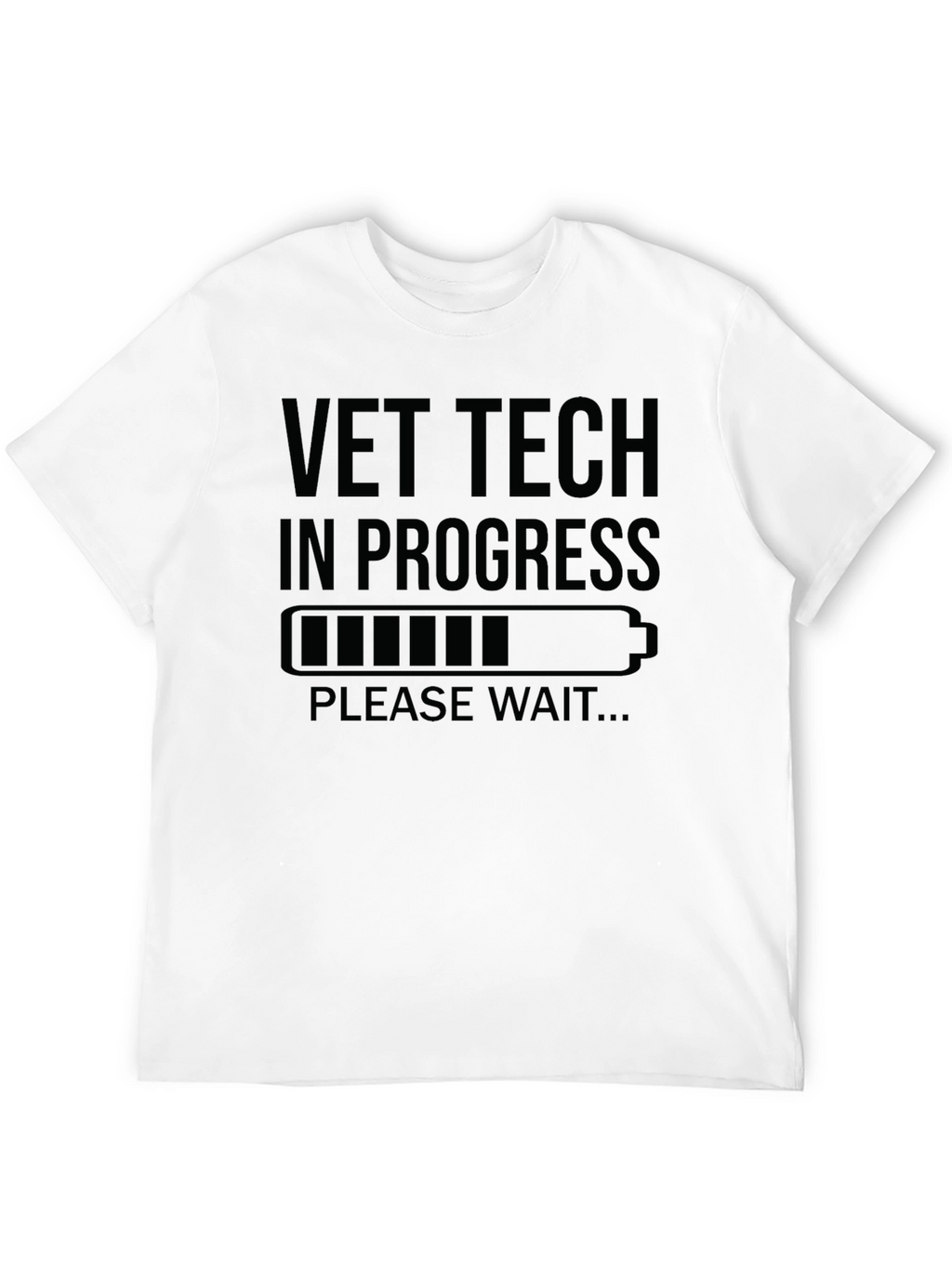 Vet Tech in Progress Black T-Shirt