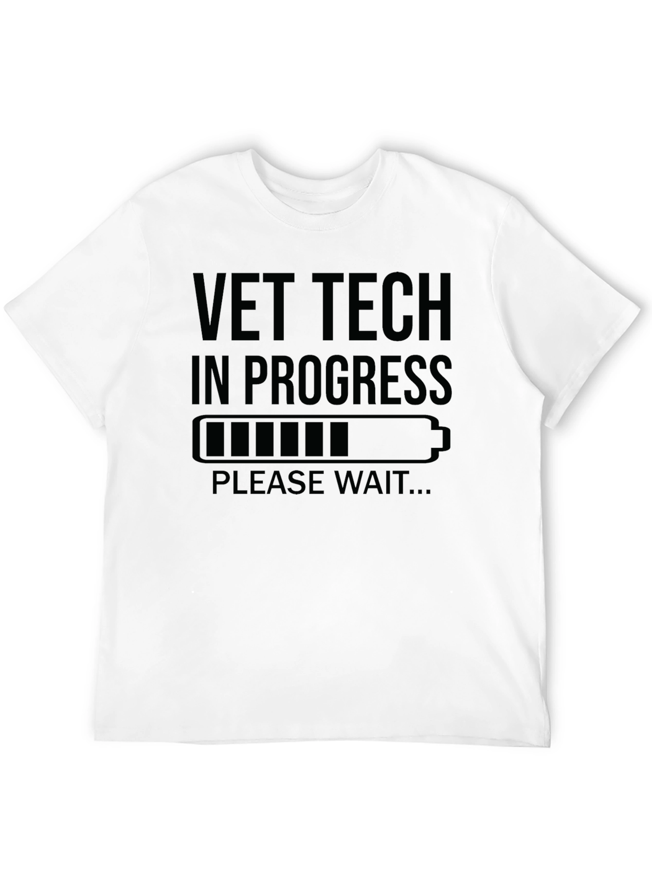 Vet Tech in Progress Black T-Shirt