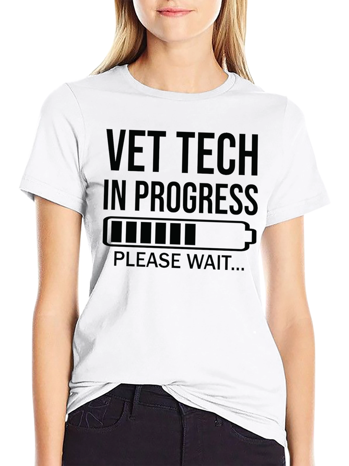 Vet Tech in Progress Black T-Shirt