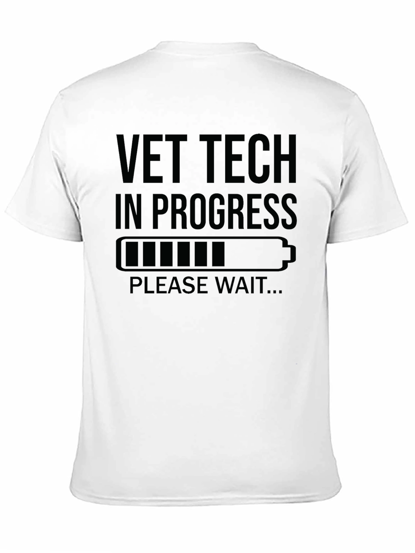 Vet Tech in Progress Black T-Shirt