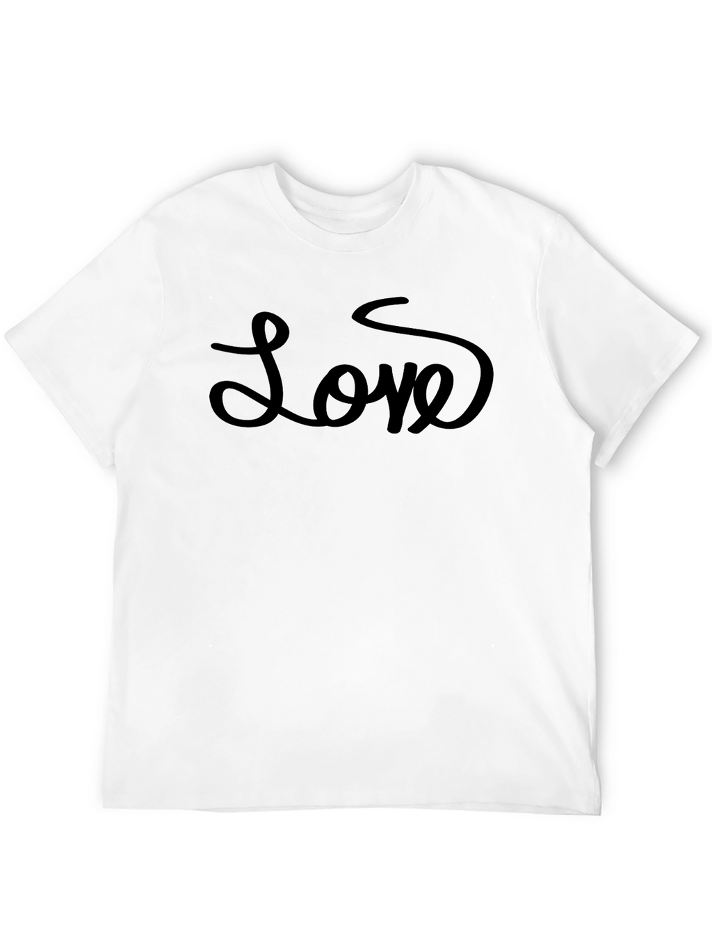 Love Script Black T-Shirt