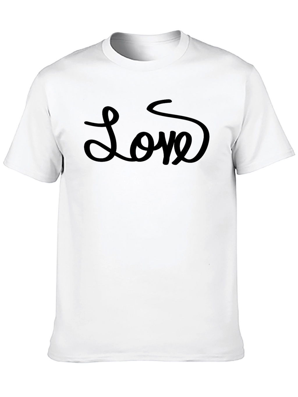 Love Script Black T-Shirt