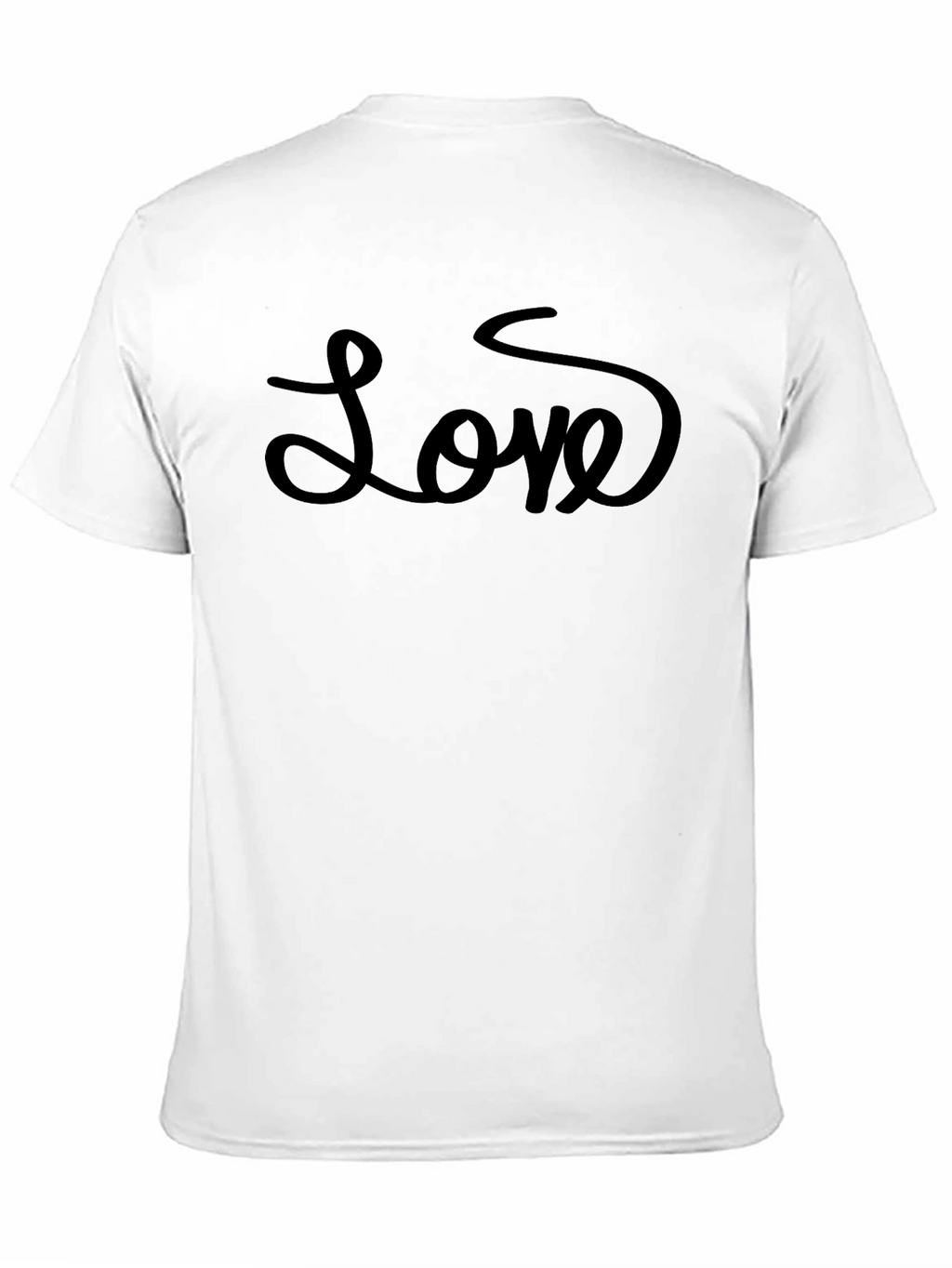 Love Script Black T-Shirt