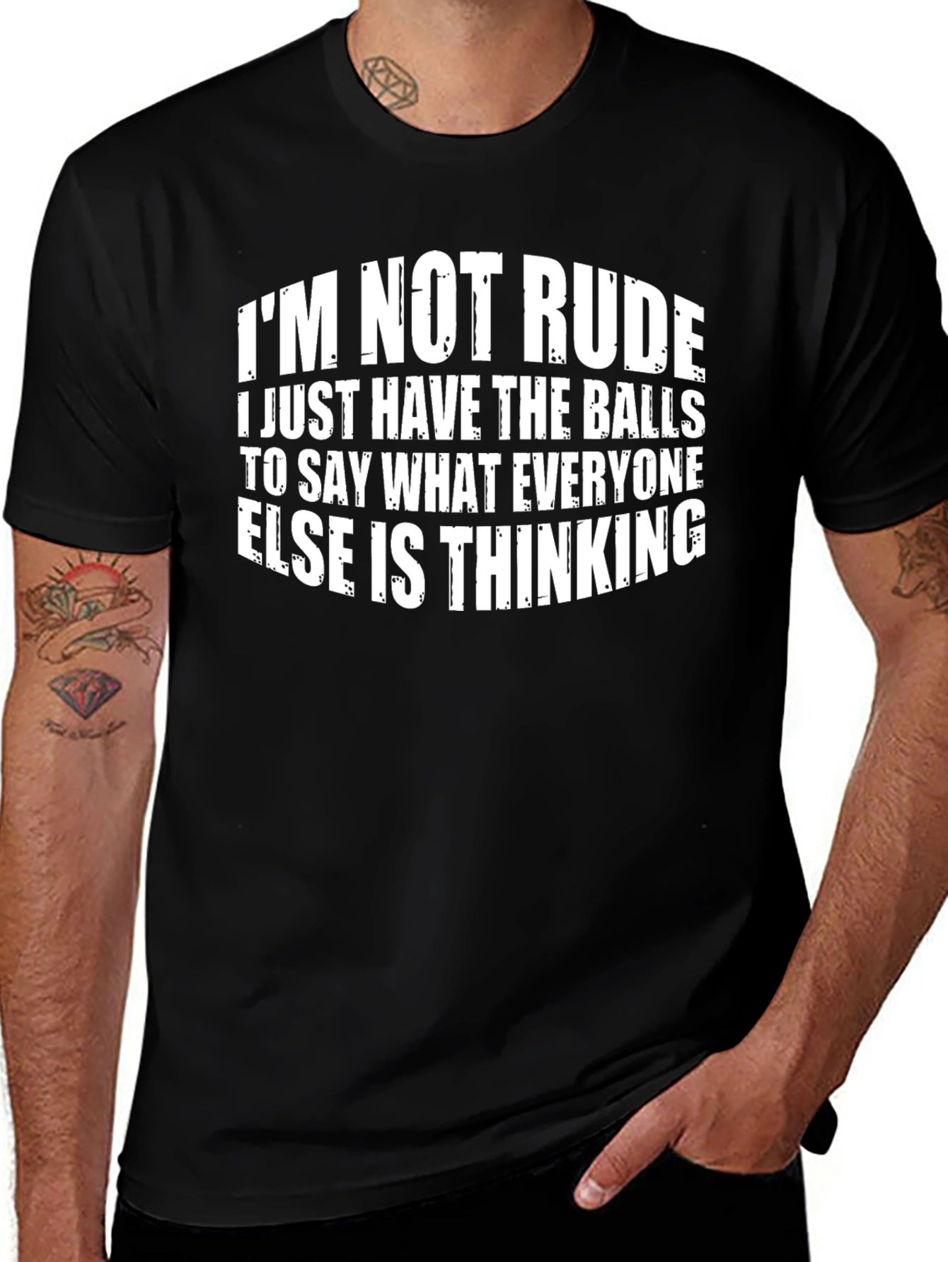 Im Not Rude Graphic Tee - Bold Statement Shirt