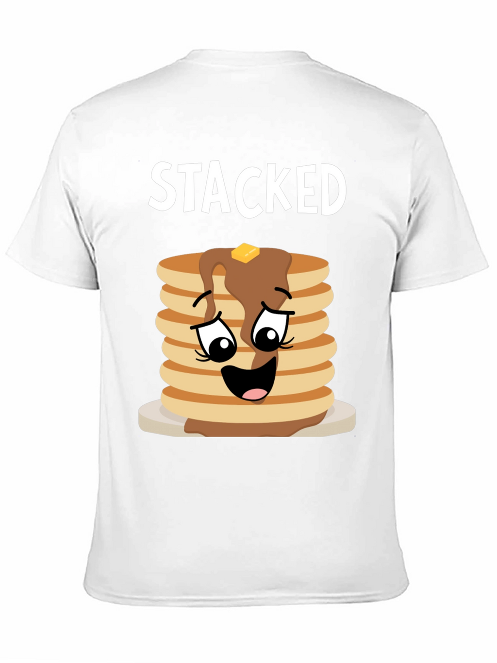 Stacked Pancakes Graphic Tee - Foodie T-Shirt