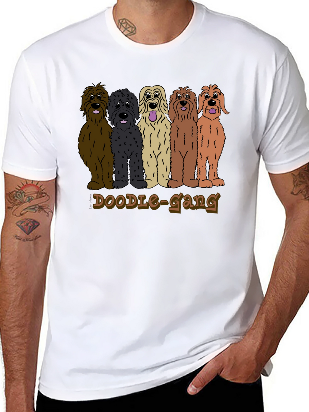 Doodle Gang Graphic Tee - Dog Lover T-Shirt