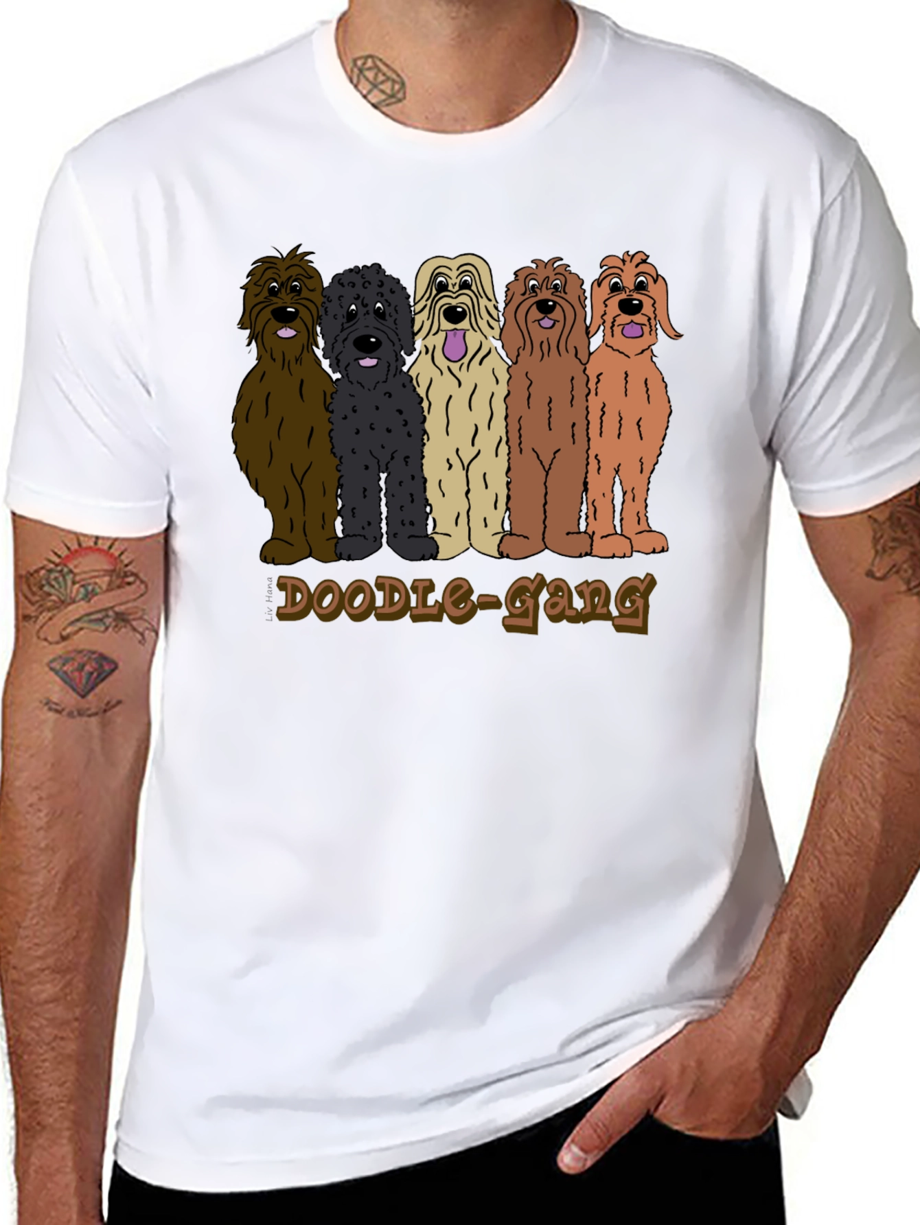 Doodle Gang Graphic Tee - Dog Lover T-Shirt