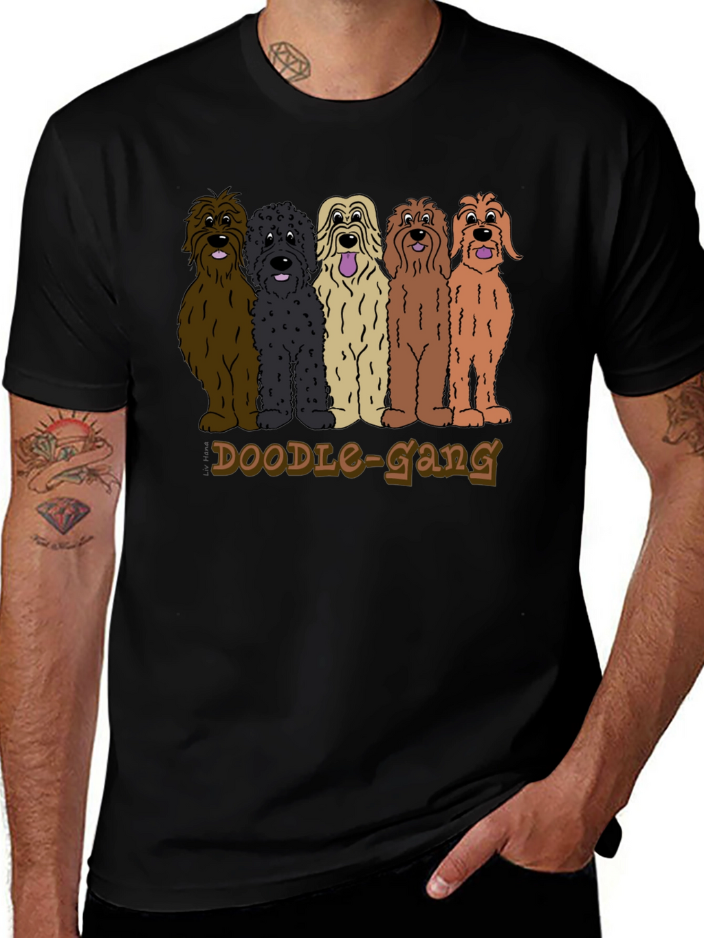Doodle Gang Graphic Tee - Dog Lover T-Shirt