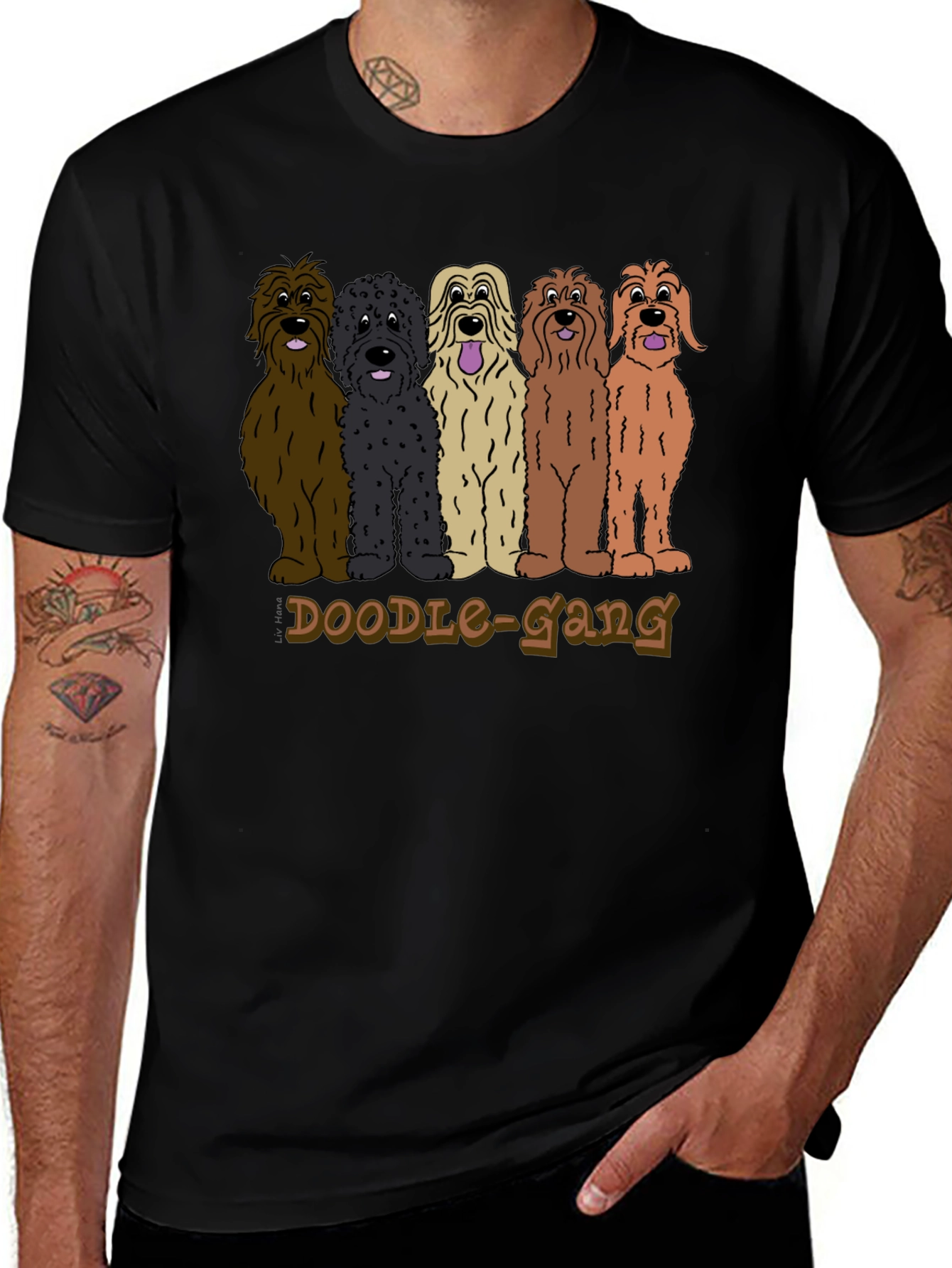 Doodle Gang Graphic Tee - Dog Lover T-Shirt