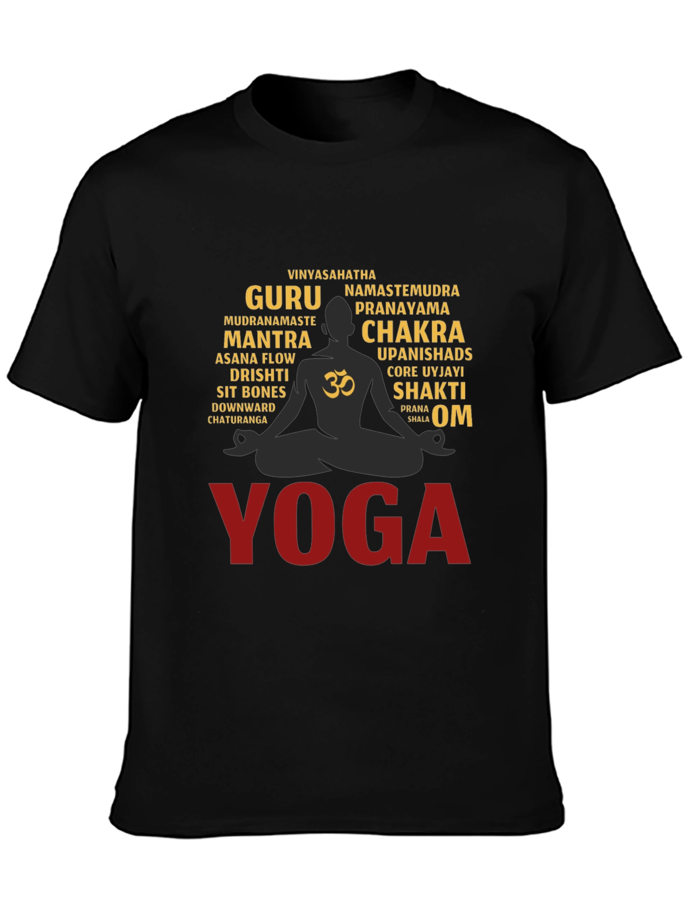 Yoga Word Art T-Shirt