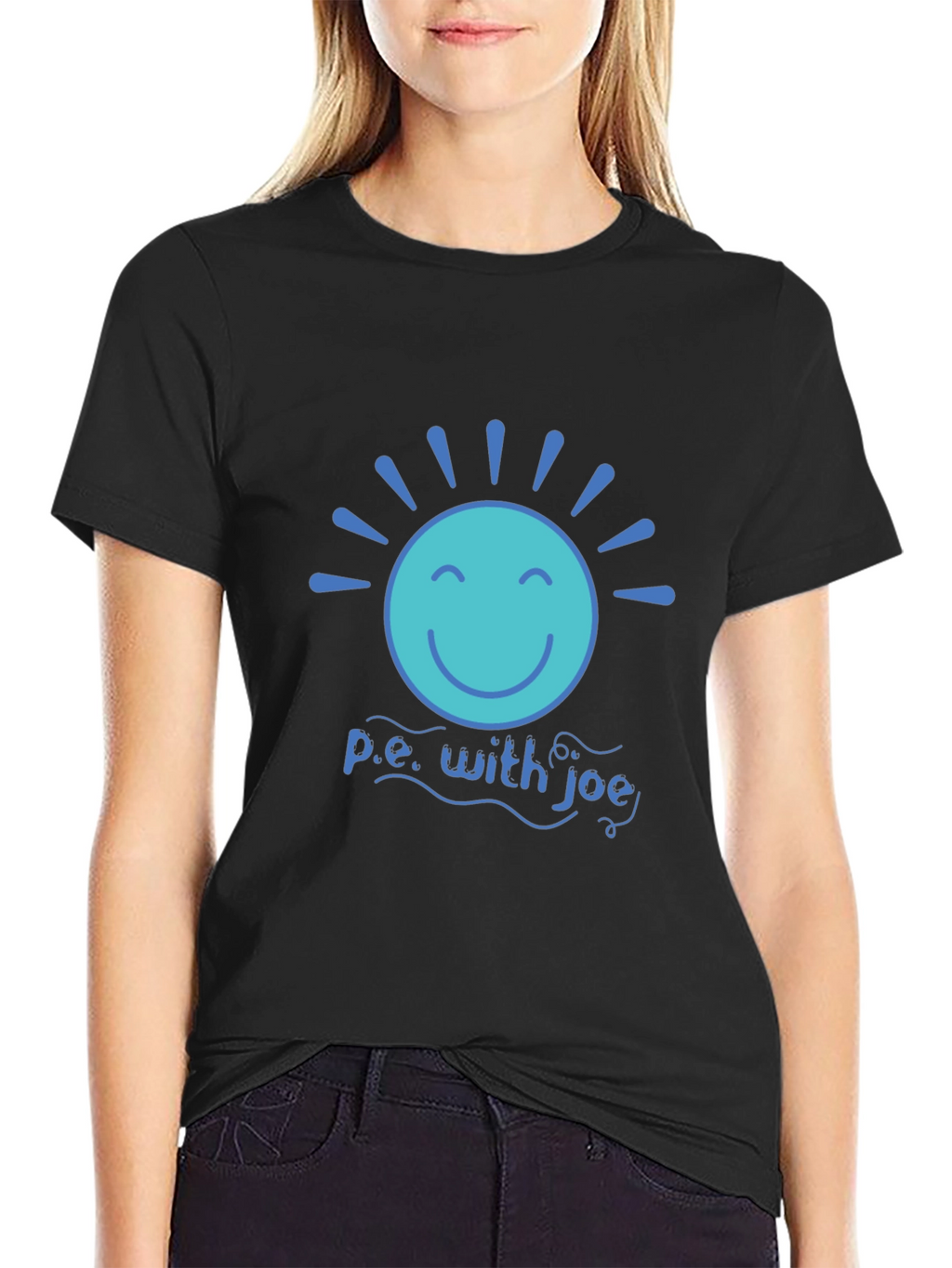 P.E. with Joe T-Shirt - Smiley Sun Design