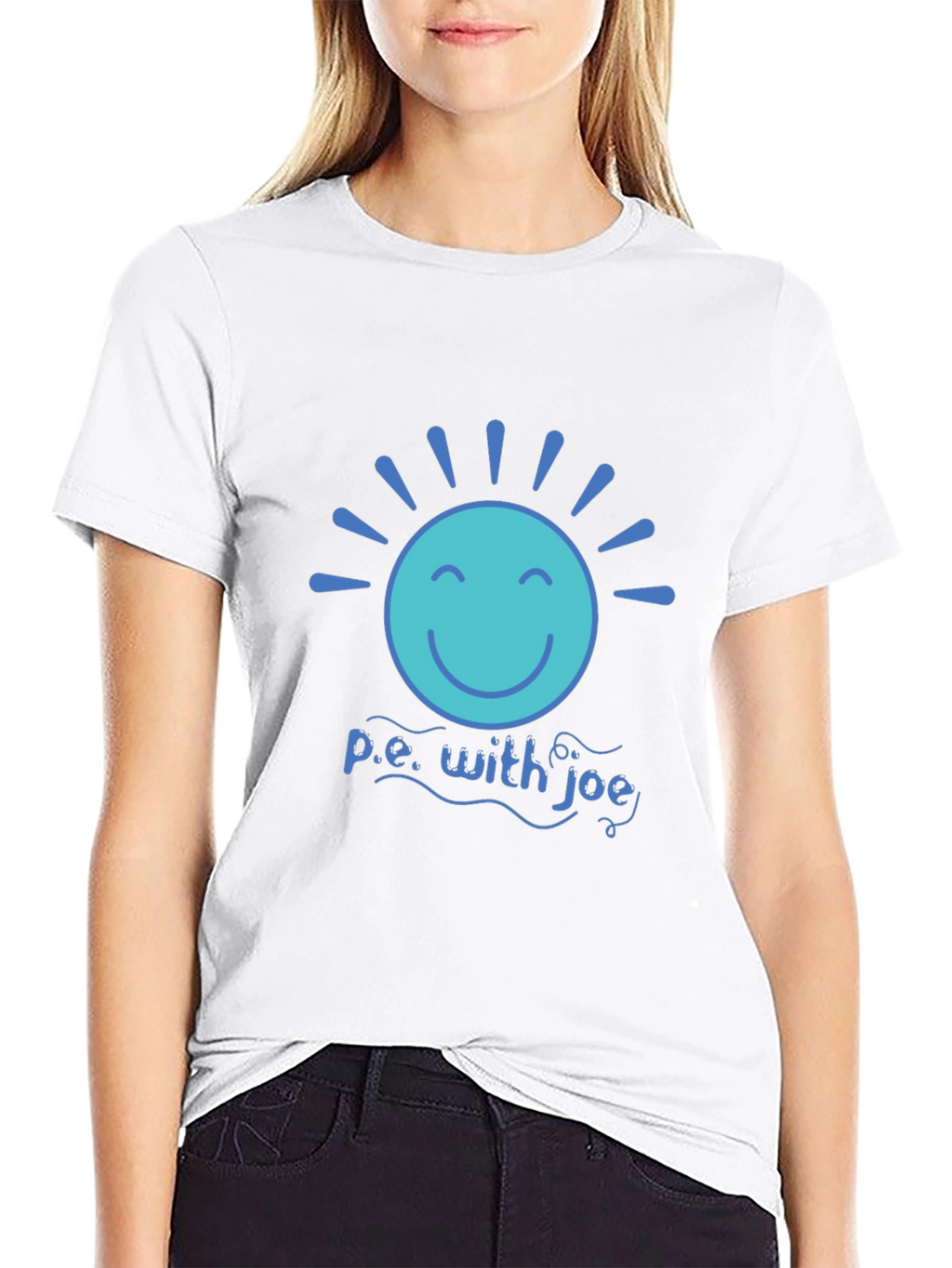 P.E. with Joe T-Shirt - Smiley Sun Design