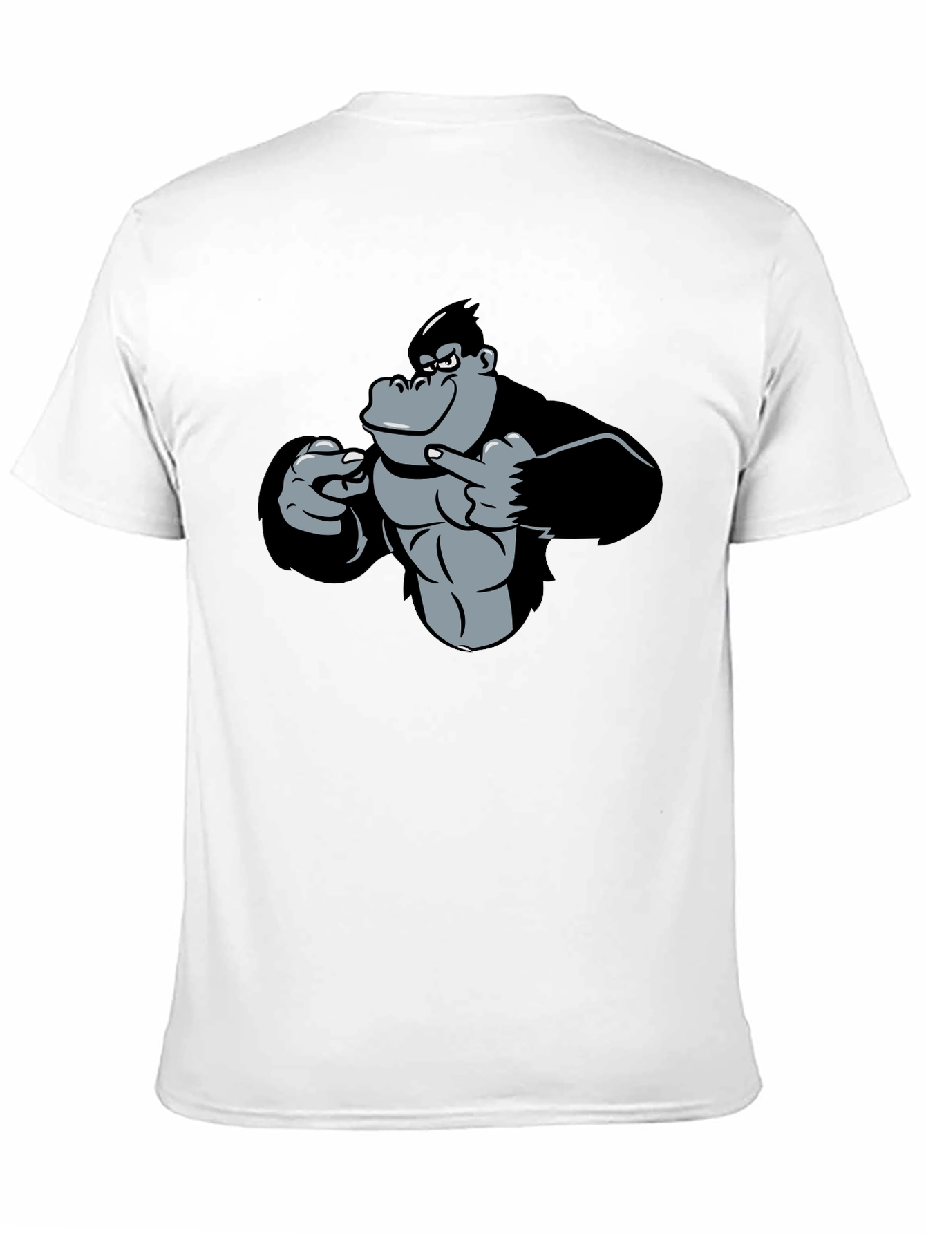 Funny Gorilla Graphic Black T-Shirt