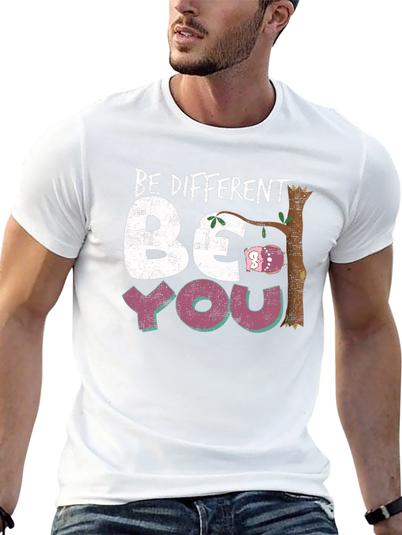 Be Different Be You Owl Graphic Tee