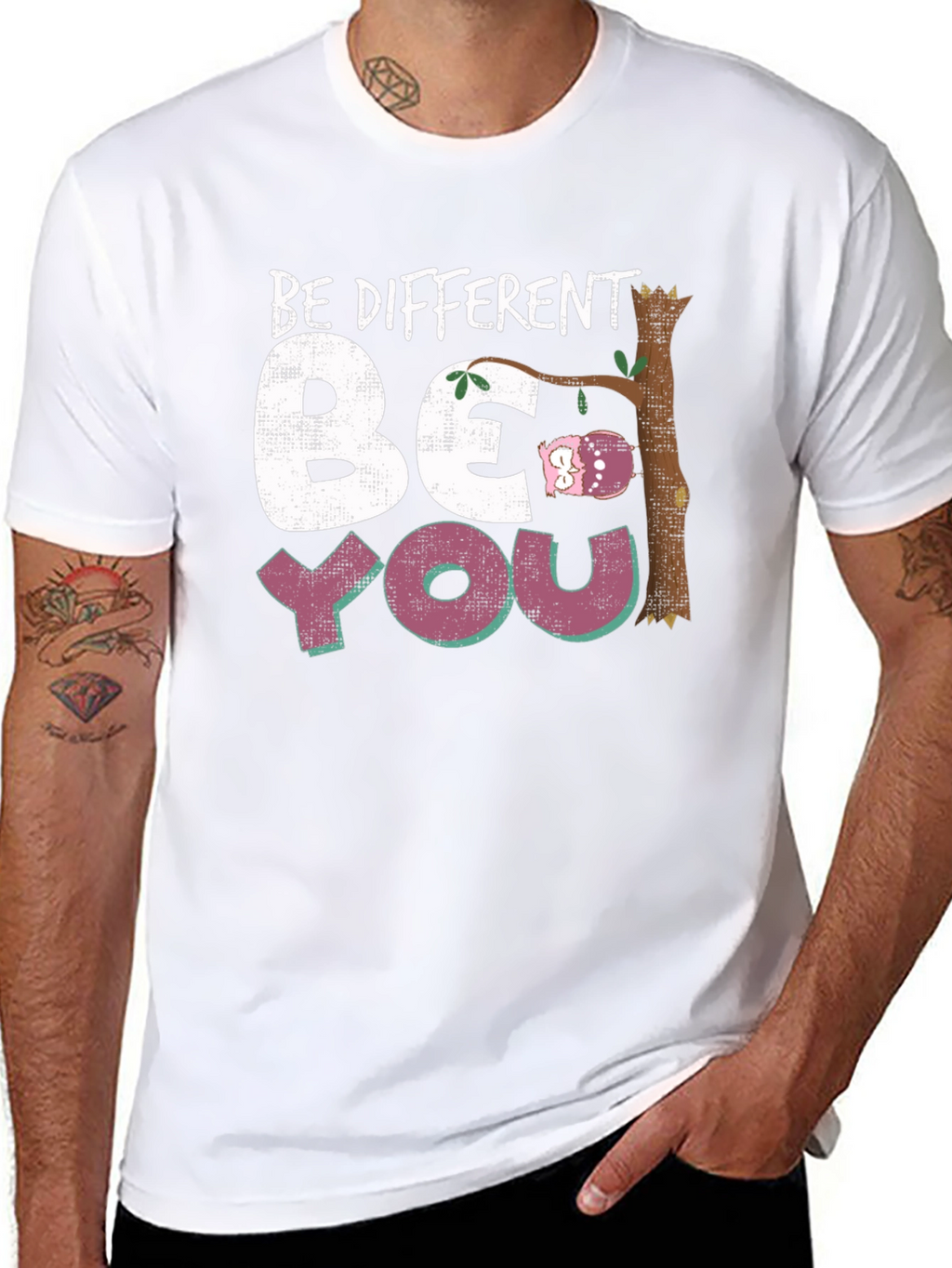 Be Different Be You Owl Graphic Tee