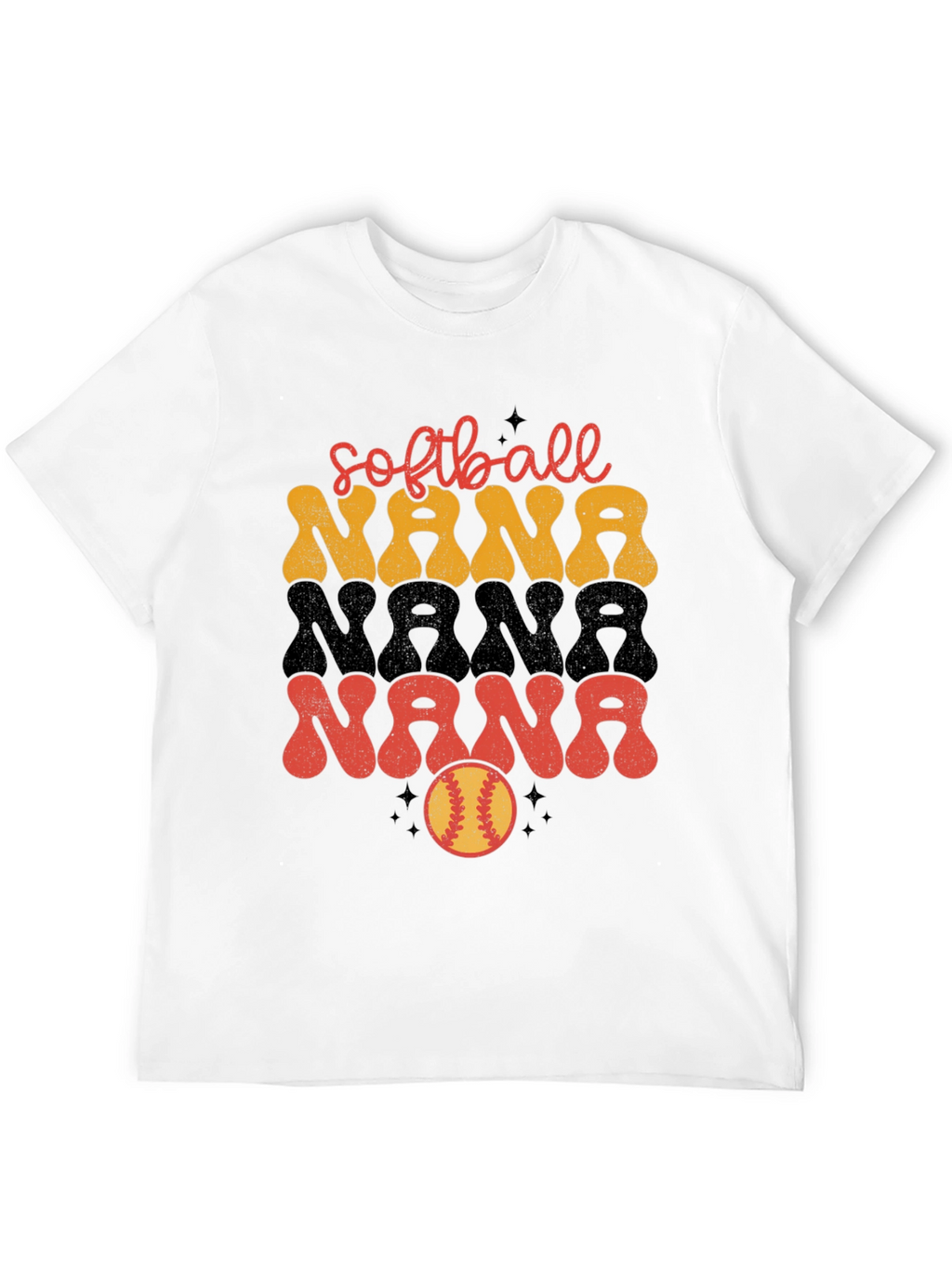 Softball Nana Graphic T-Shirt