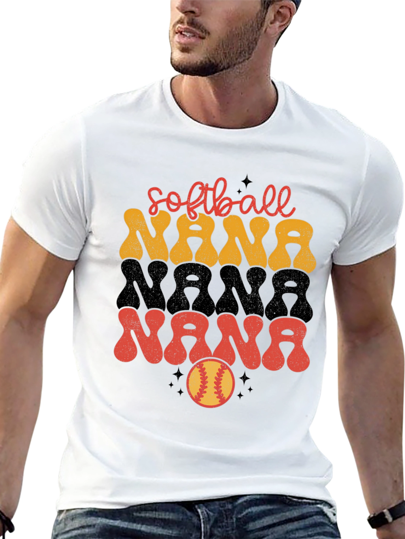 Softball Nana Graphic T-Shirt