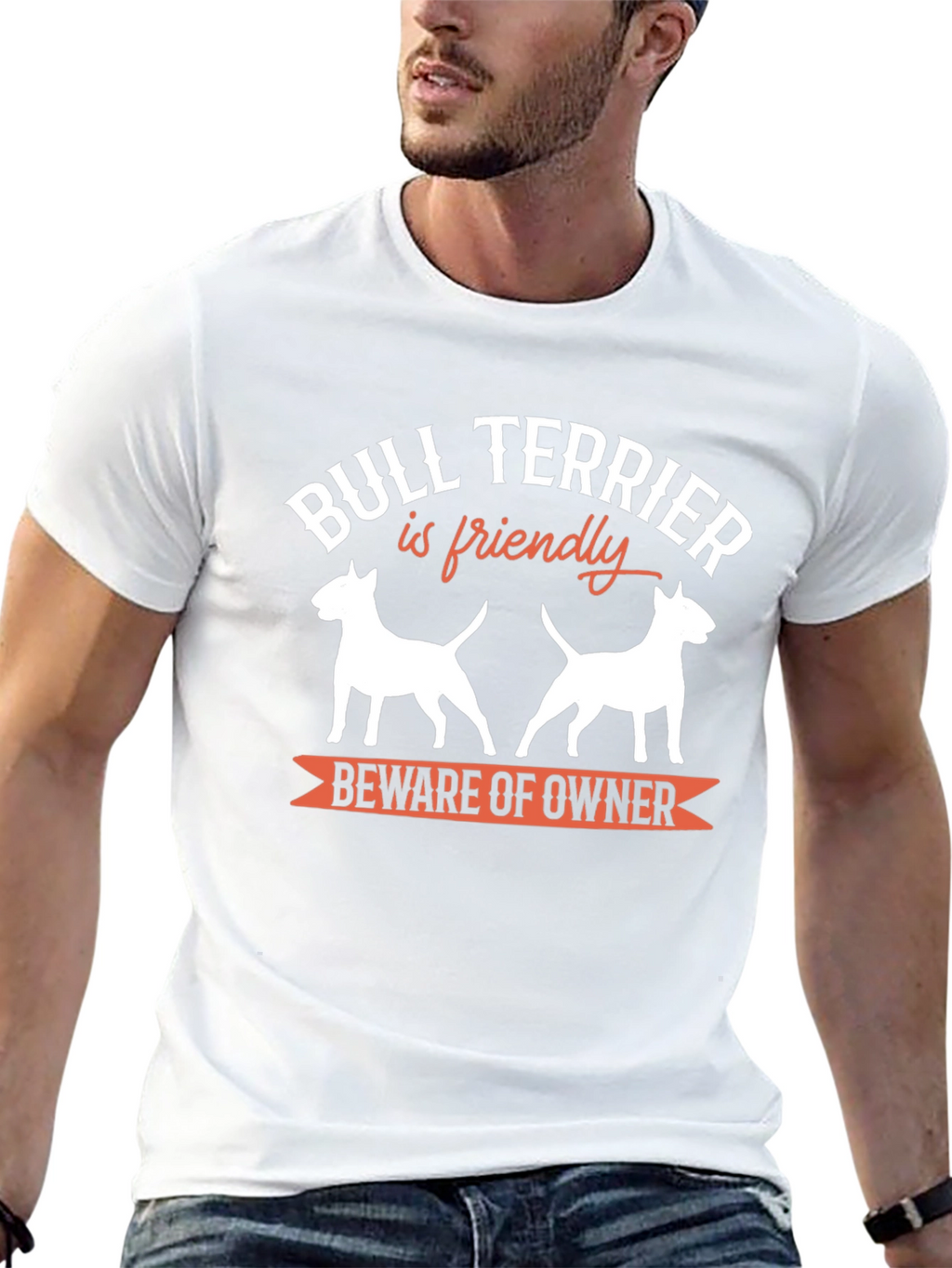Bull Terrier Funny Graphic T-Shirt