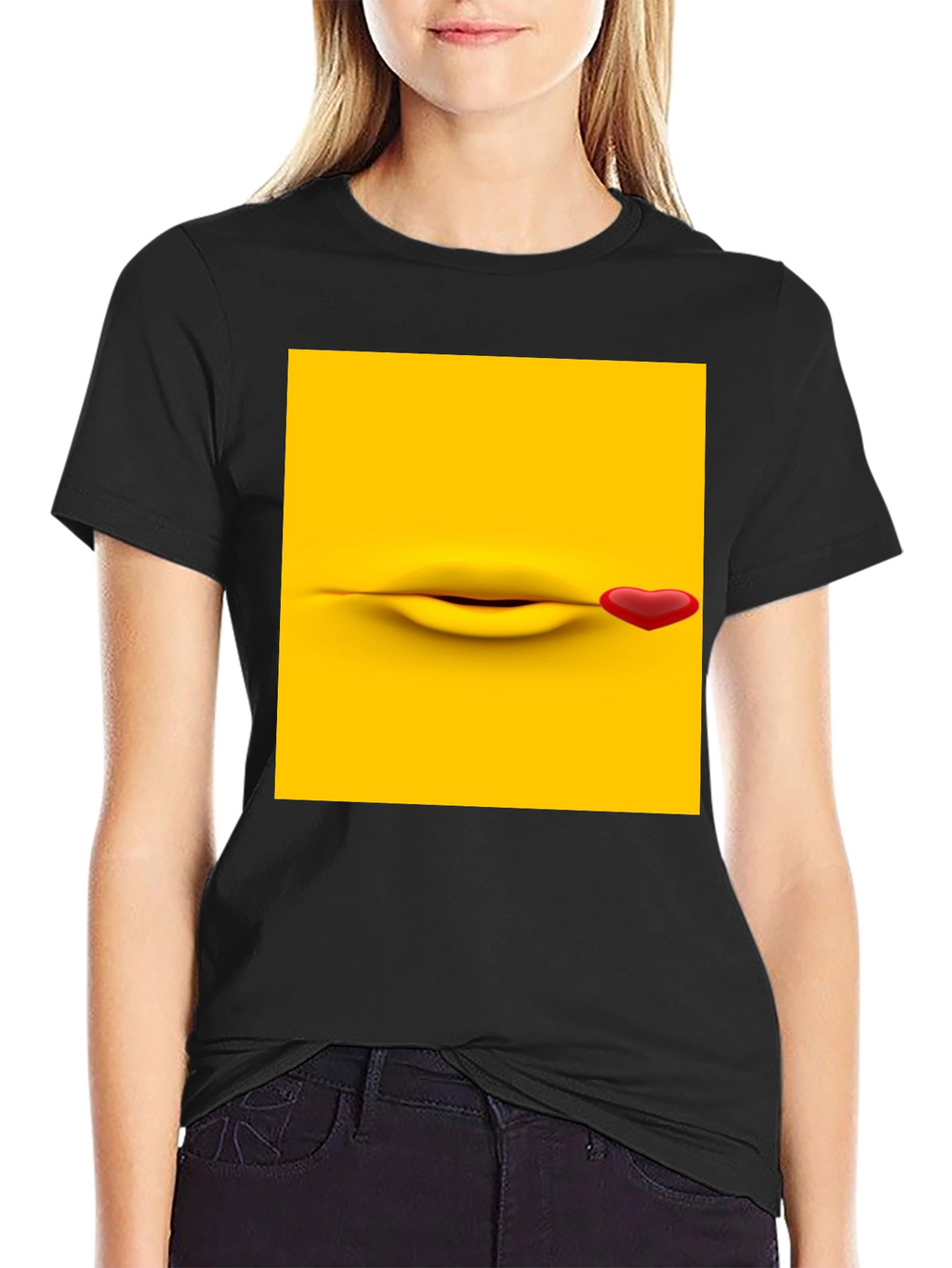 Emoji Kiss Graphic T-Shirt