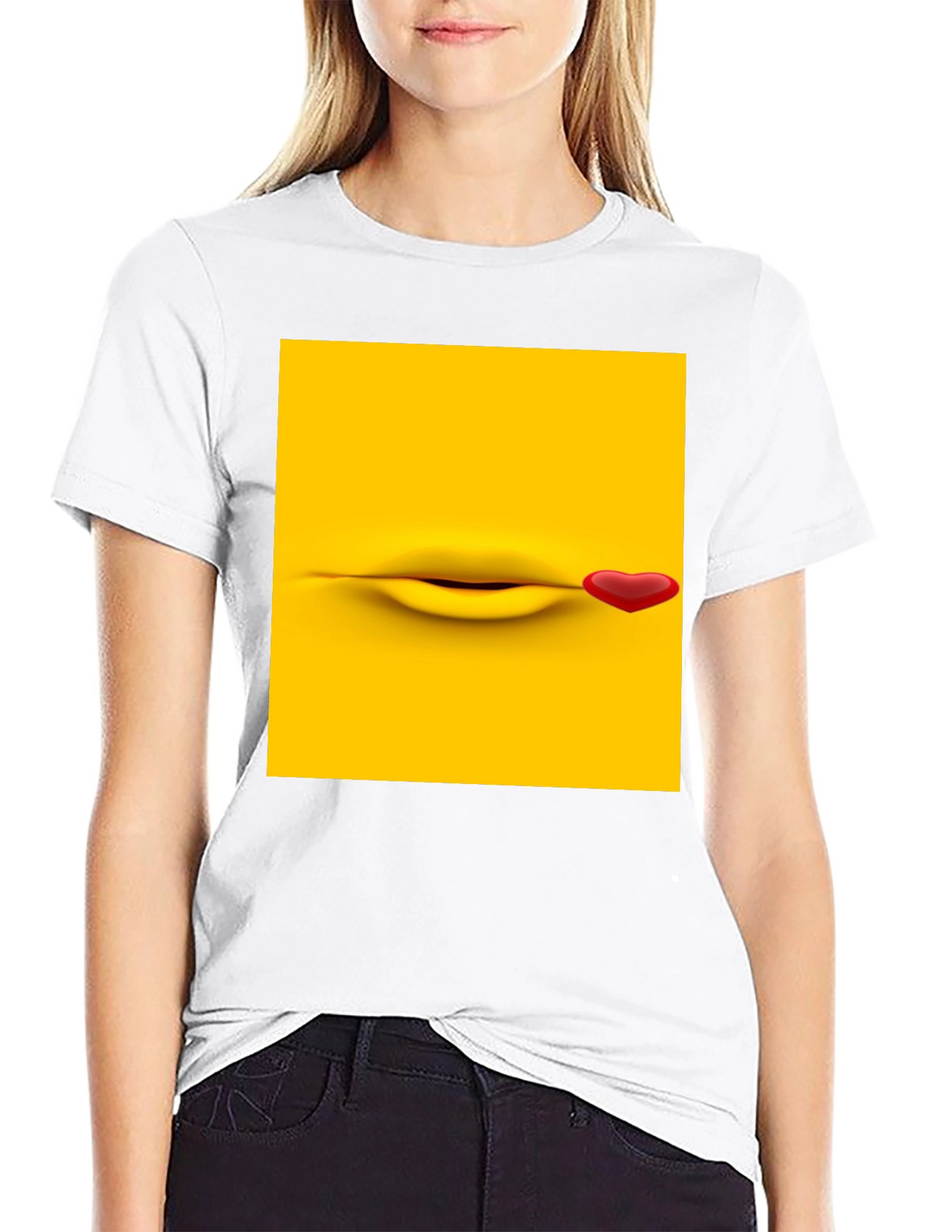 Emoji Kiss Graphic T-Shirt