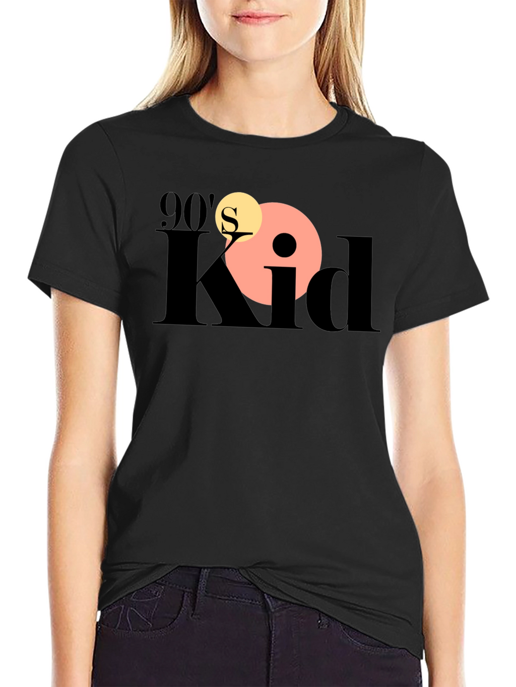 90s Kid Graphic Tee - Black