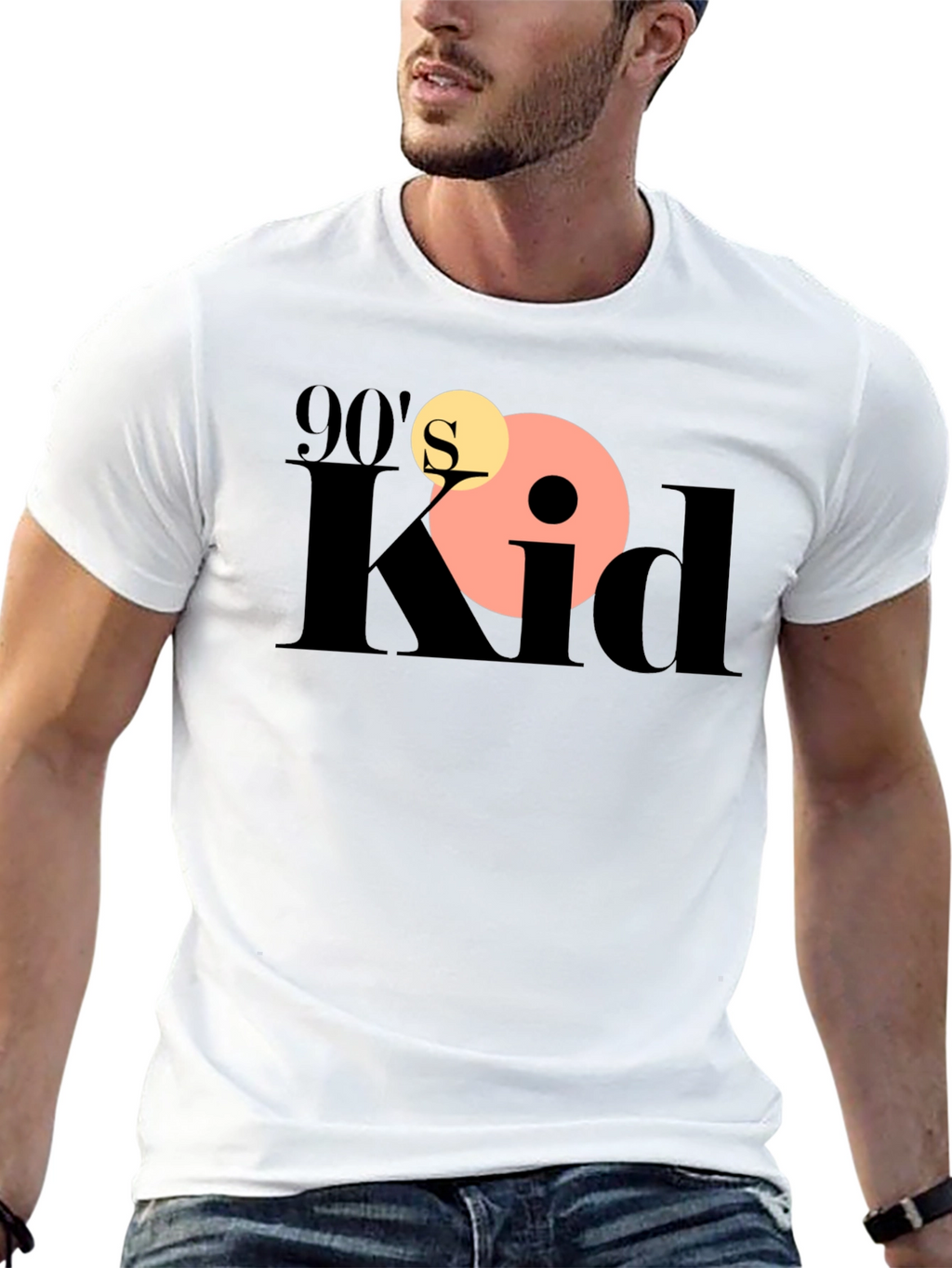 90s Kid Graphic Tee - Black