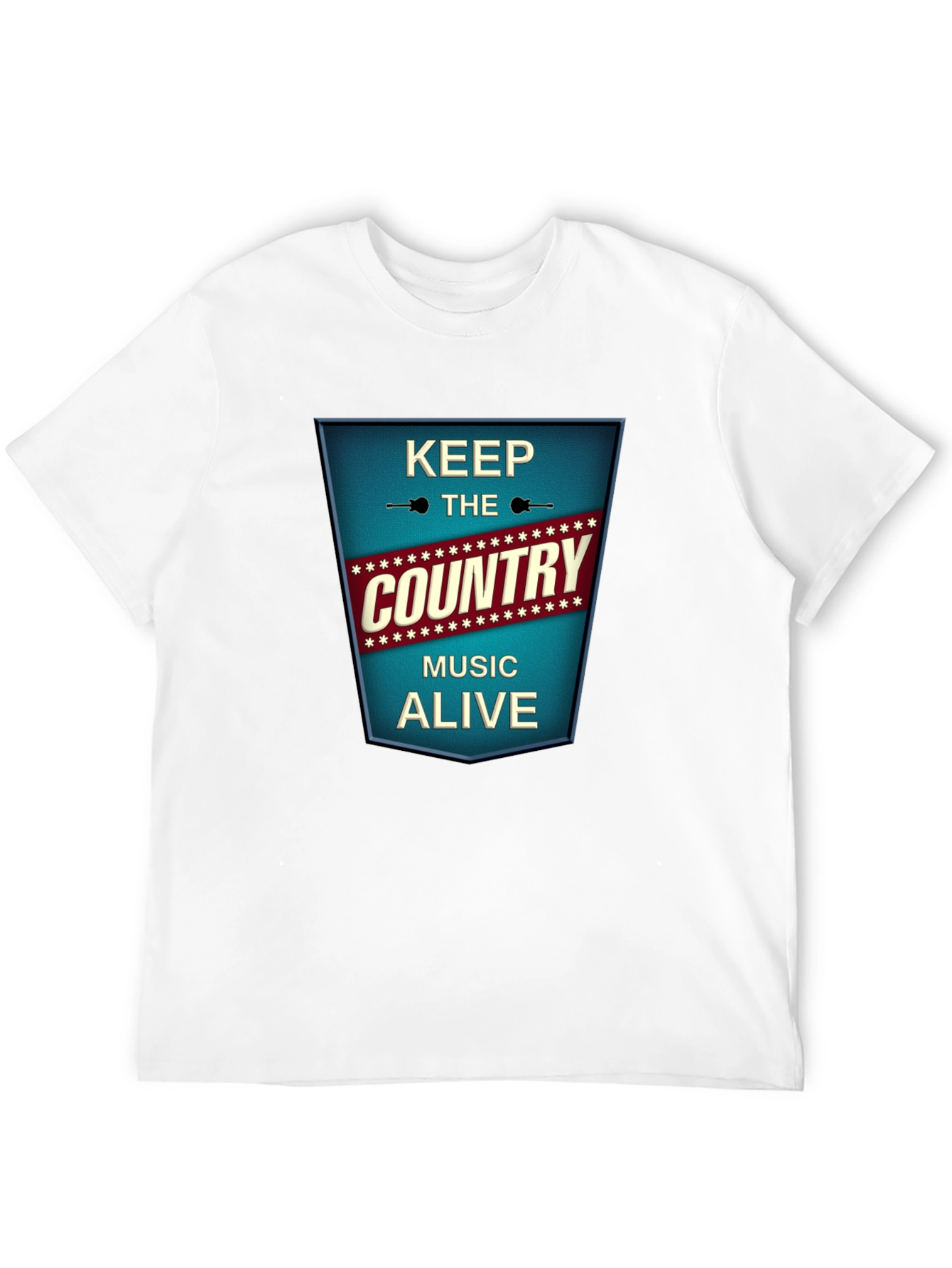 Keep The Country Music Alive Black T-Shirt